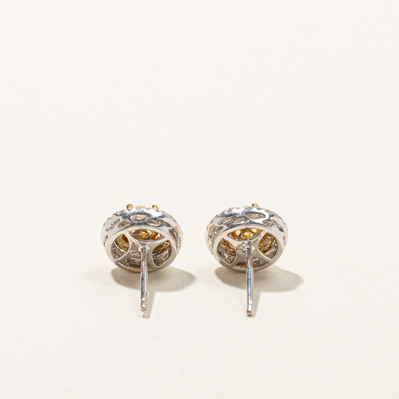 Boucles d'oreilles diamant serties en grappe | 1,54 ct au total |