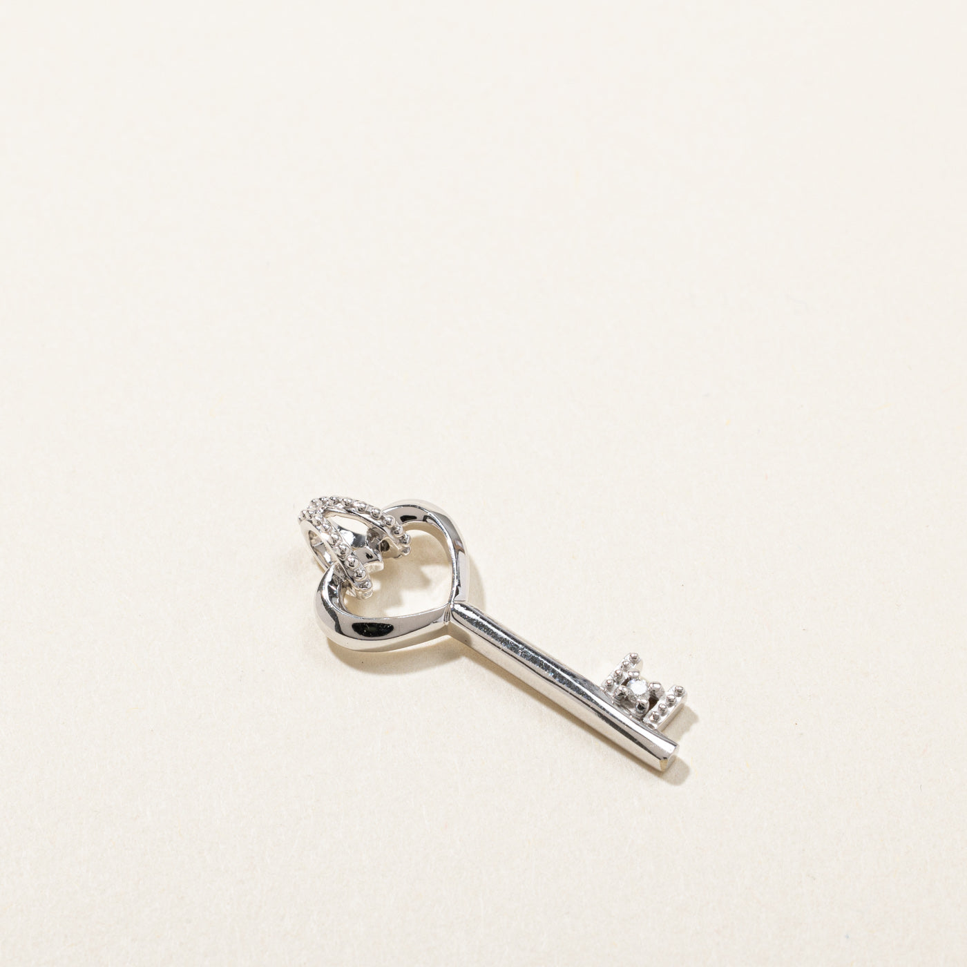 Diamond Key Pendant | 0.005ct |
