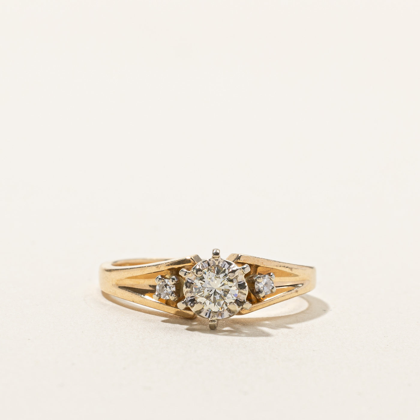 Three Stone Diamond Ring | 0.26ctw | SZ 5.75 |
