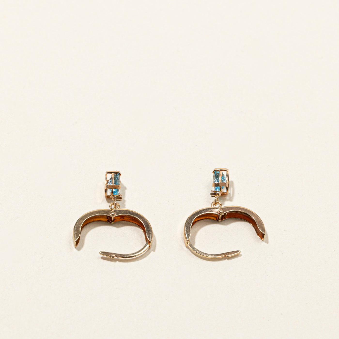 Topaz & Diamond Hanging Earrings | 1.00ctw | 0.01ctw |