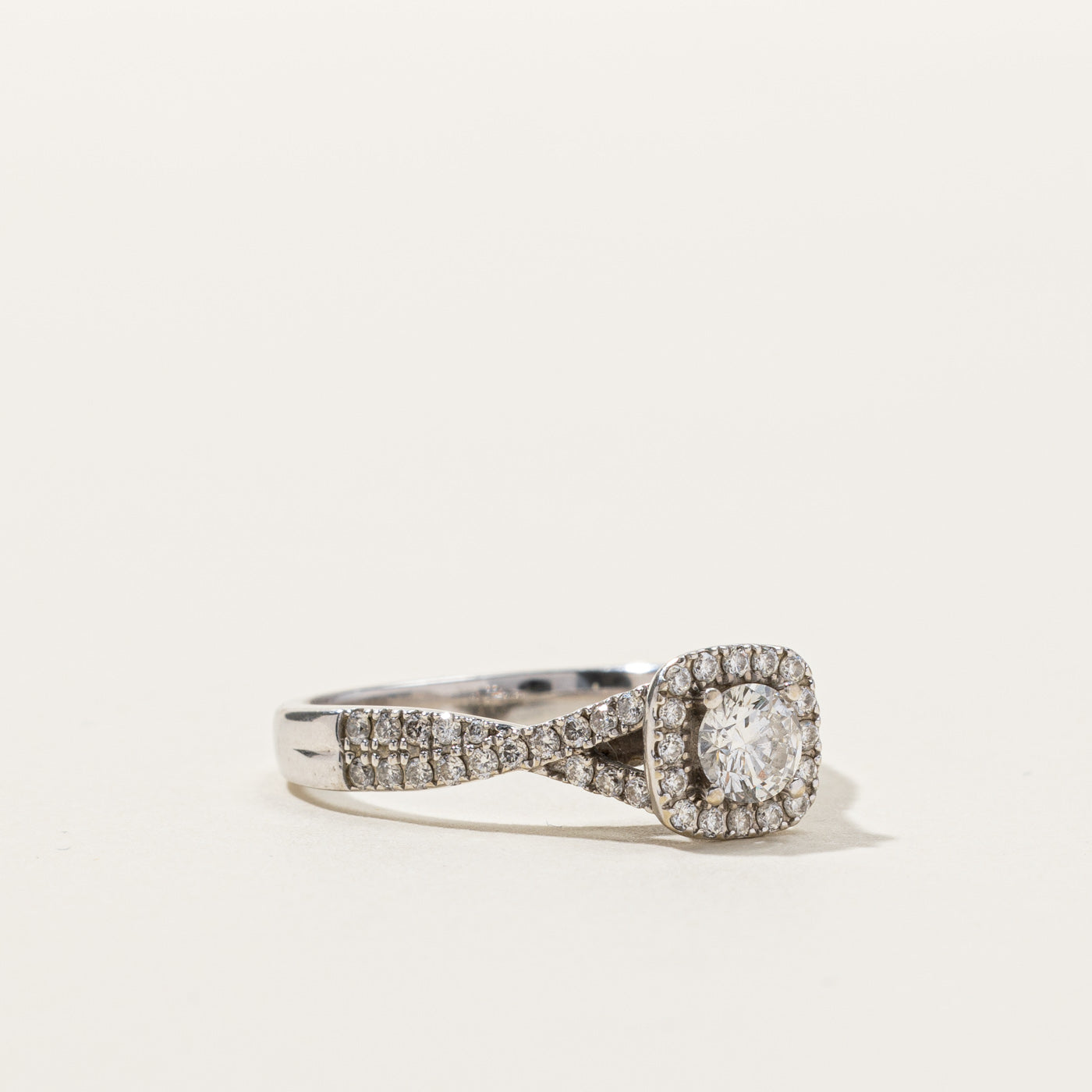 Halo Diamond Engagement Ring | 0.83ctw | SZ 9.5 |