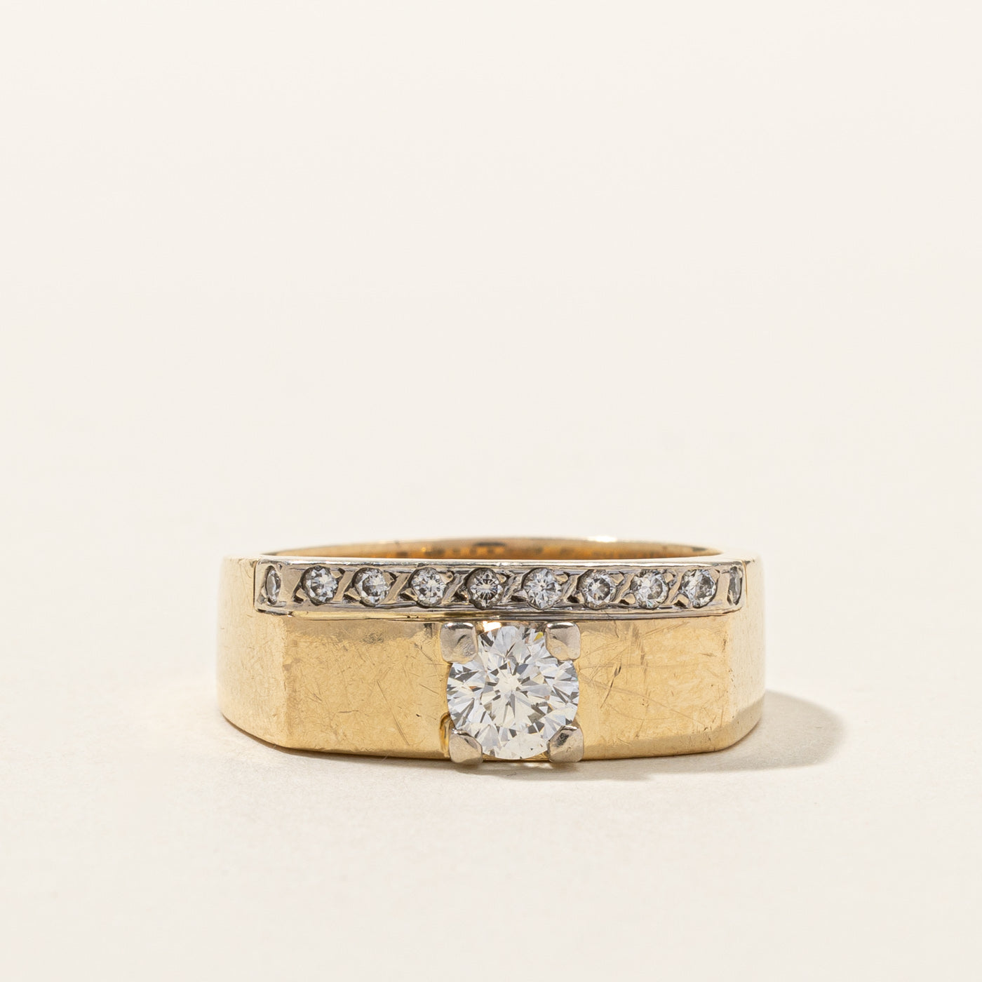 Diamond Solid Band | 0.84ctw SI1 F/G | SZ 10 |