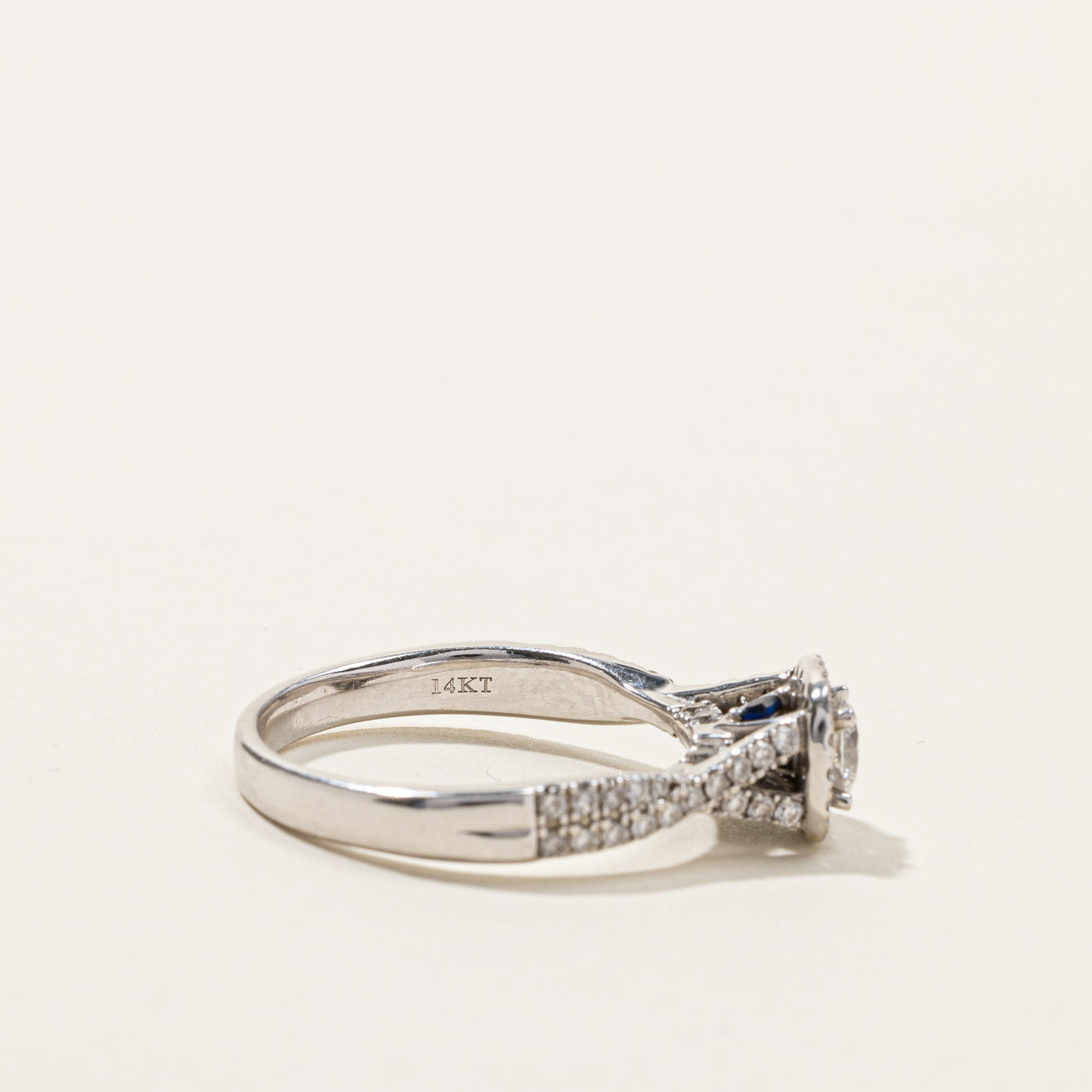 Halo Diamond Engagement Ring | 0.83ctw | SZ 9.5 |