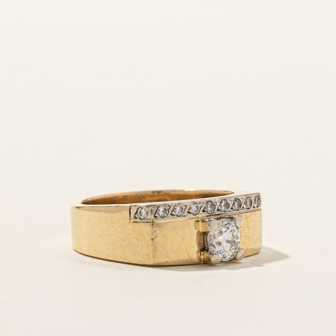 Diamond Solid Band | 0.84ctw SI1 F/G | SZ 10 |