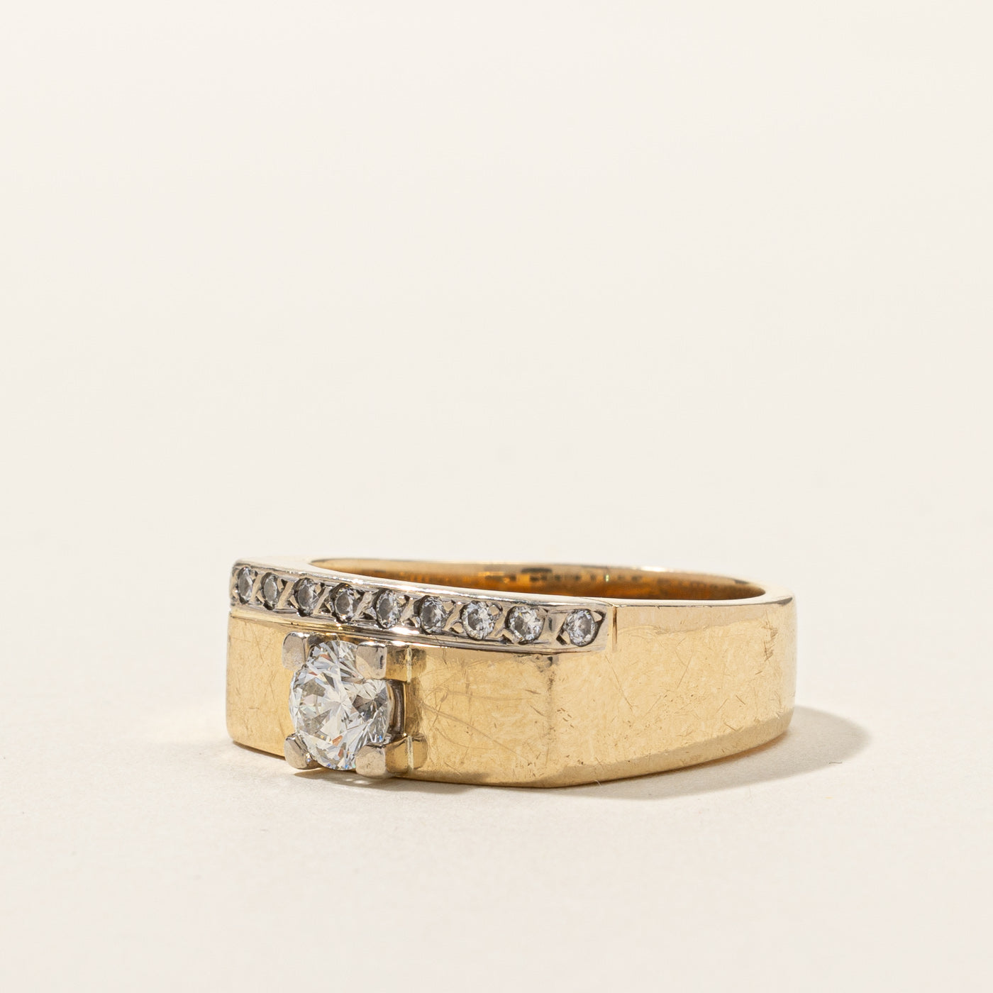 Diamond Solid Band | 0.84ctw SI1 F/G | SZ 10 |