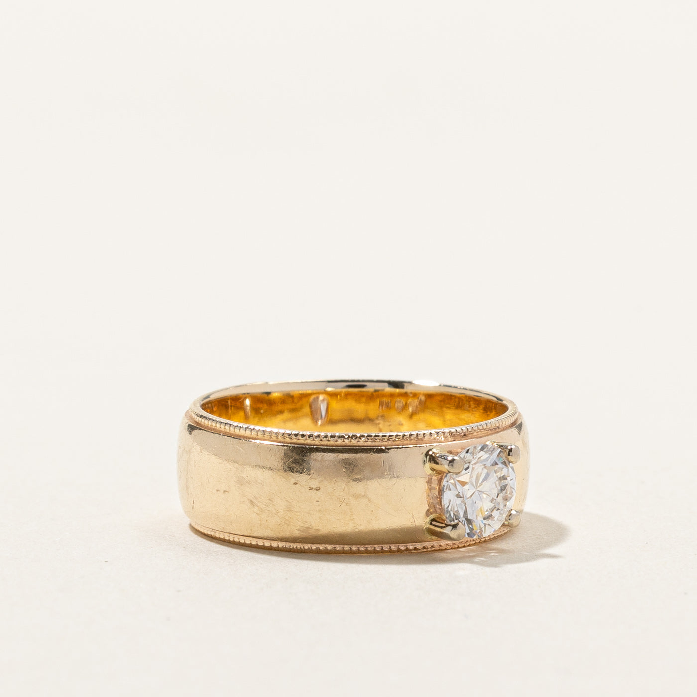 Vintage Canadian Solitaire Diamond Band | 0.57ct | SZ 7 |