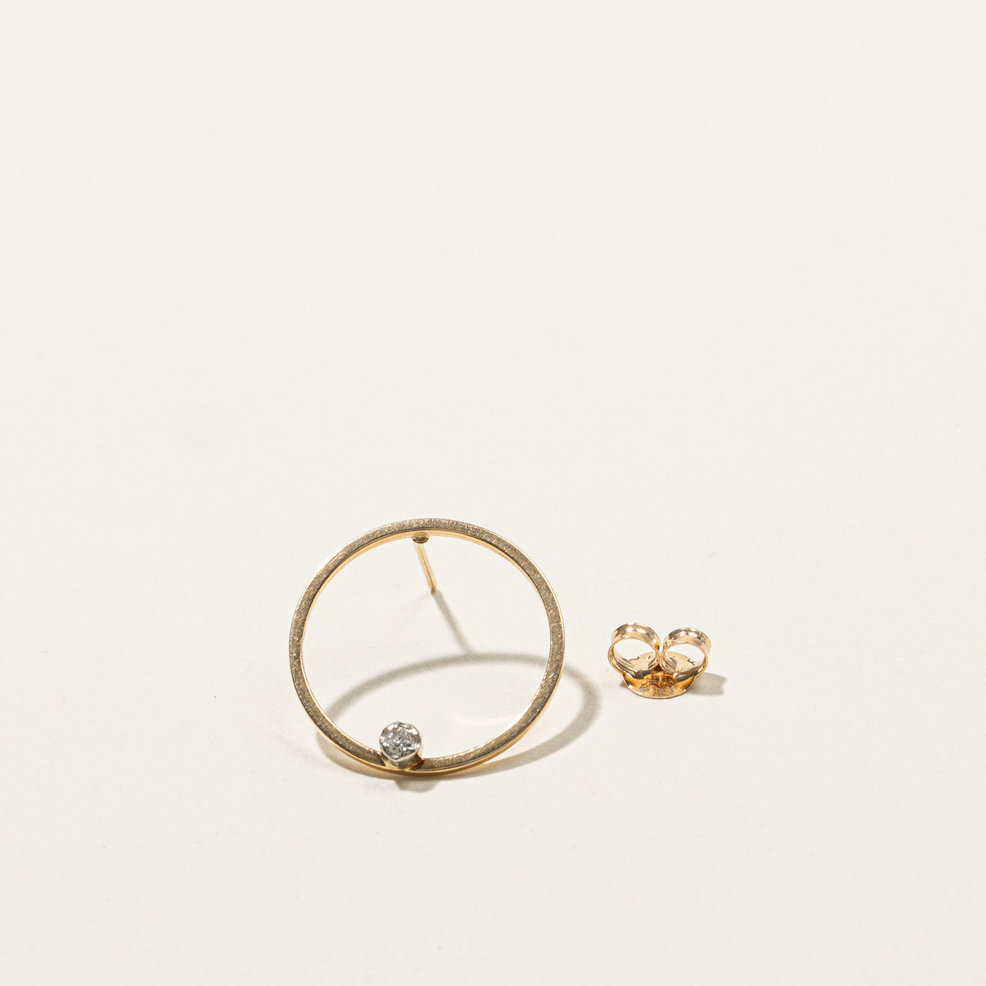 Diamond Circle Earrings | 0.05ctw |