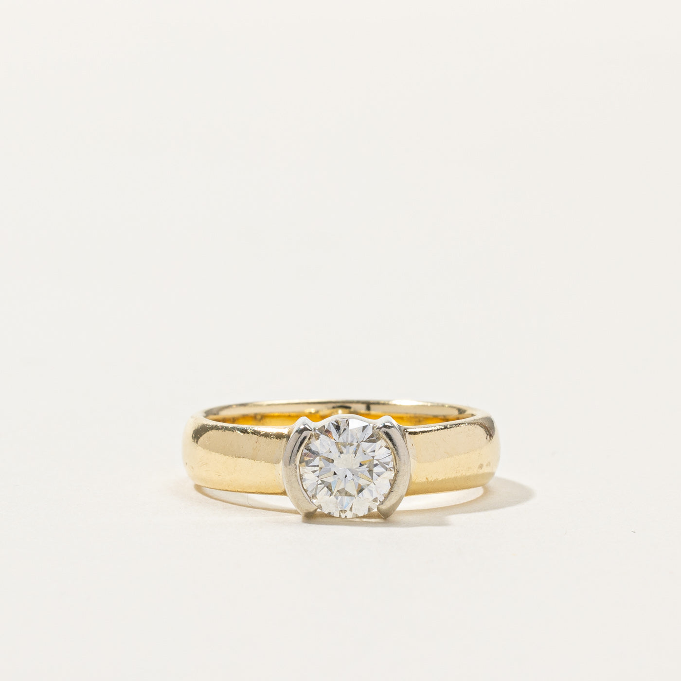 Semi Bezel Diamond Ring | 1.04ct SI1 H | SZ 7 |