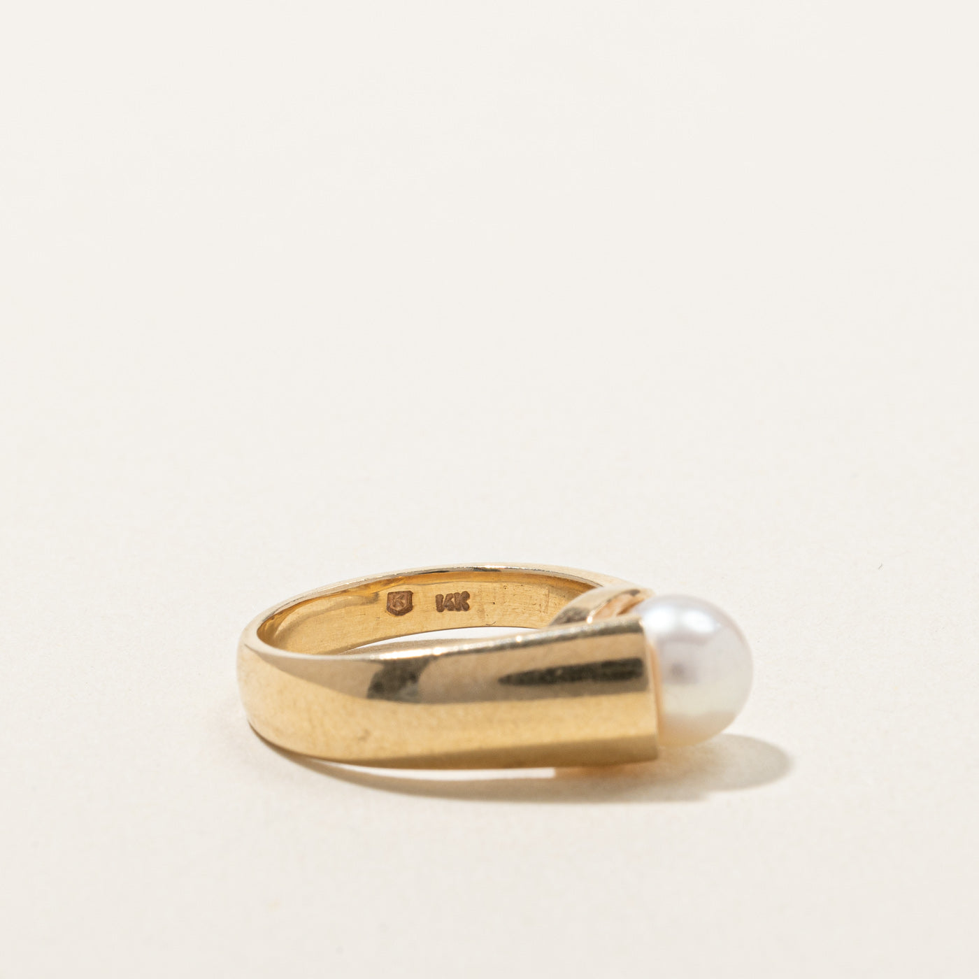 Pearl & Diamond Ring | 0.04ct | SZ 5.5 |