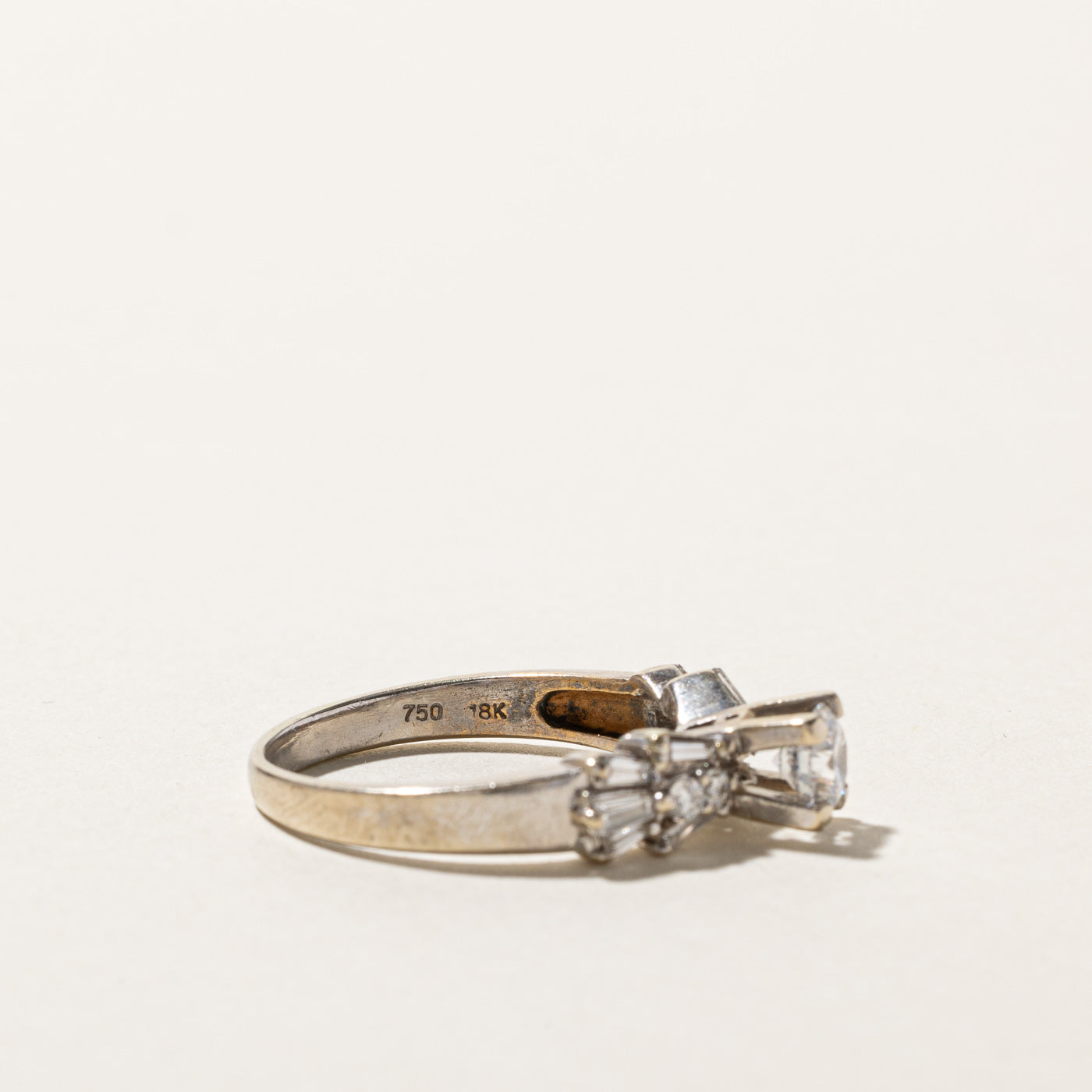 High Set Diamond Ring | 0.81ctw | SZ 7.75 |