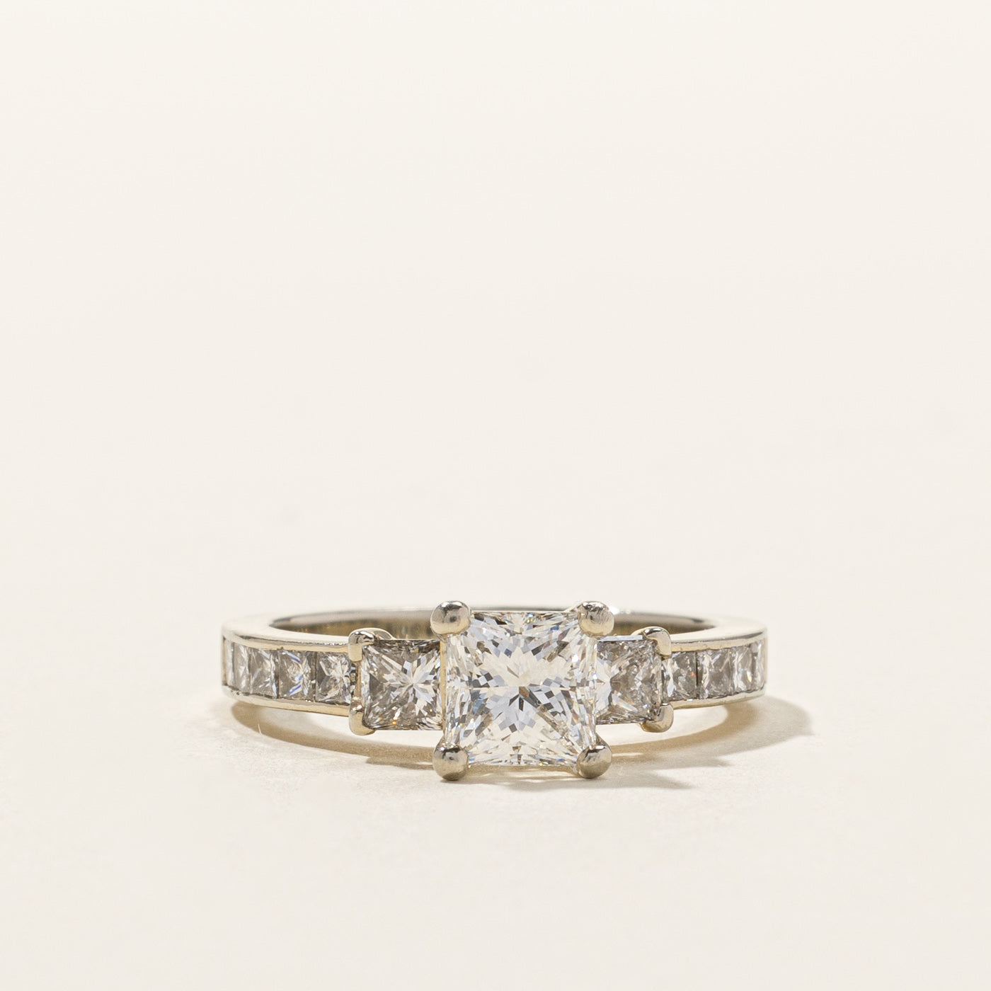 Princess Diamond Engagement Ring | 2.10ctw SI1 G | SZ 6.5 |