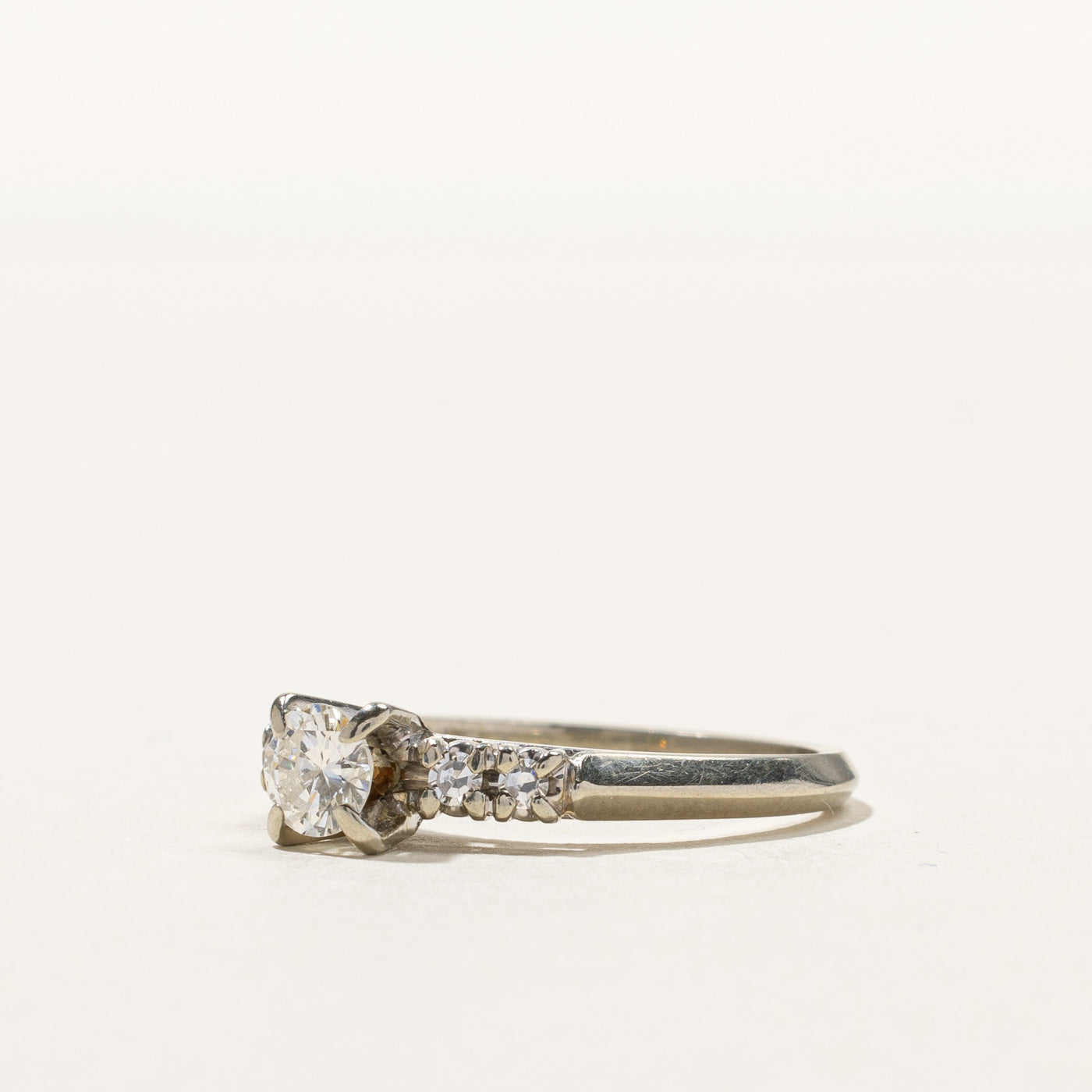 High Set Diamond Engagement Ring | 0.45ctw | SZ 6 |