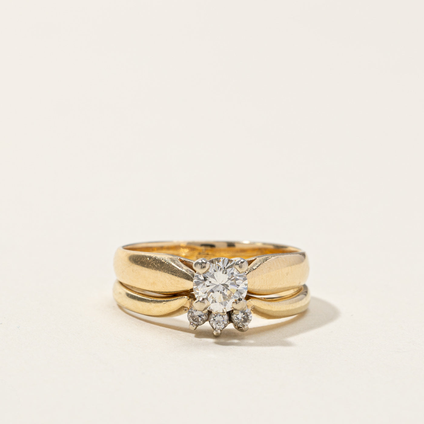 Diamond Engagement Ring Set | 0.59ctw | SZ 6.75 |