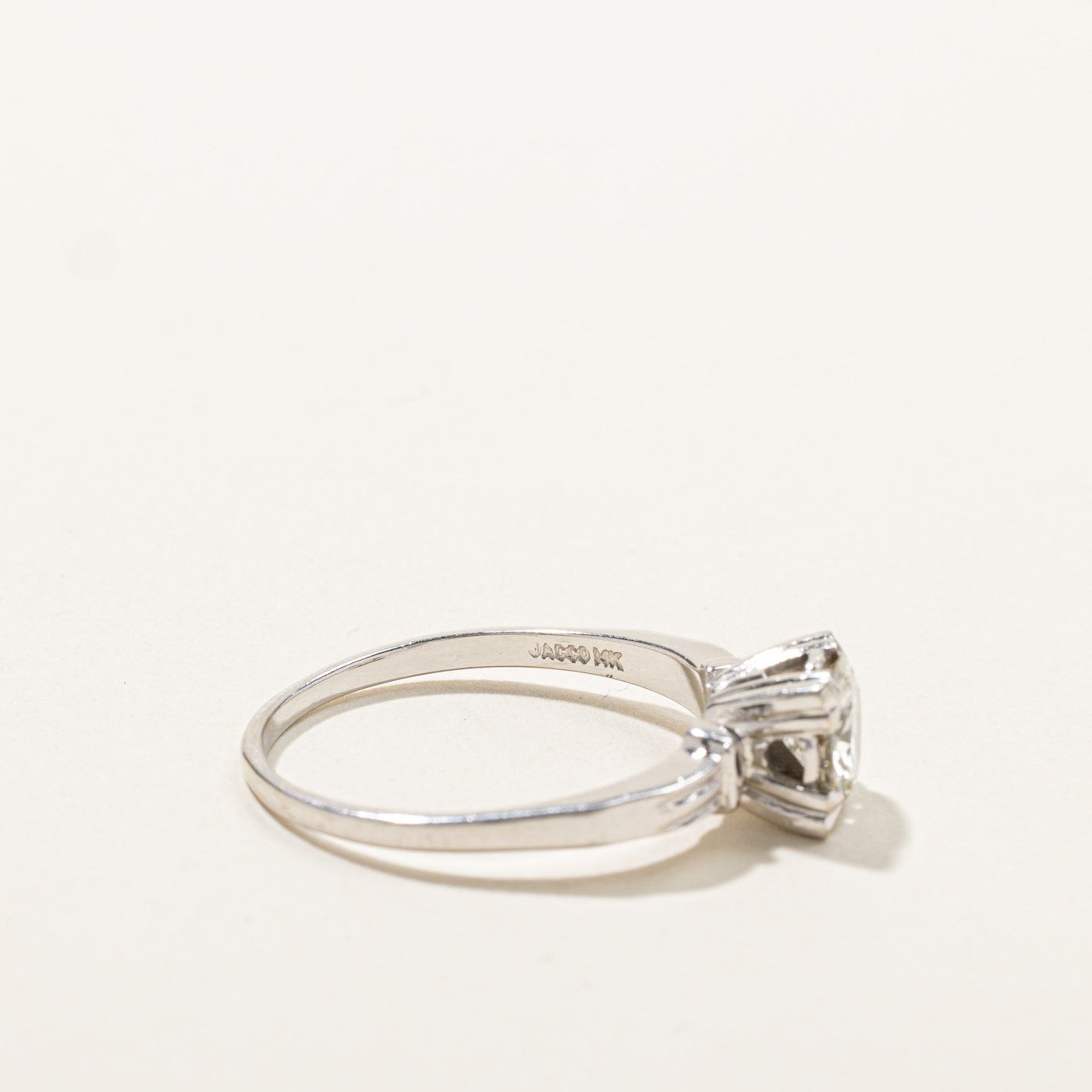 Bague de fiançailles solitaire en diamant | 0,80 ct VS2 I | Taille 8,25 |