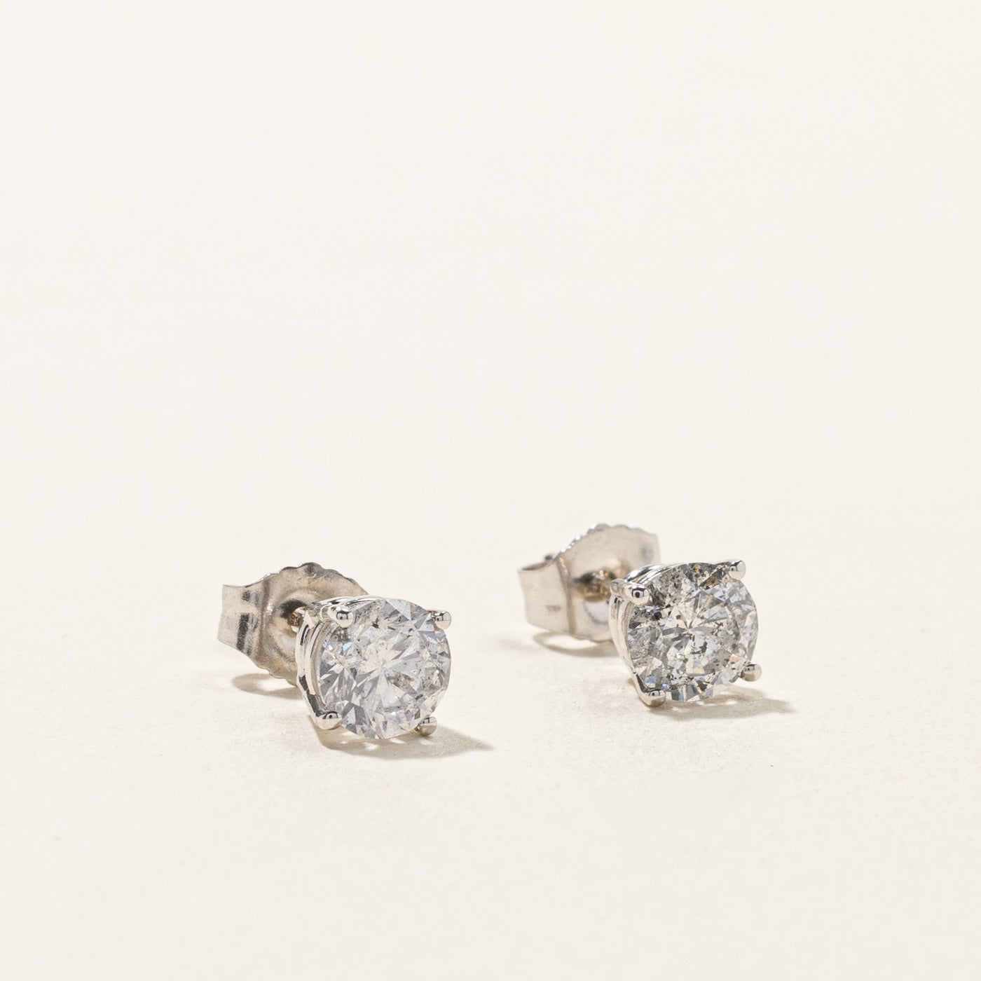 Boucles d'oreilles puces en diamant | 0,92 ct |