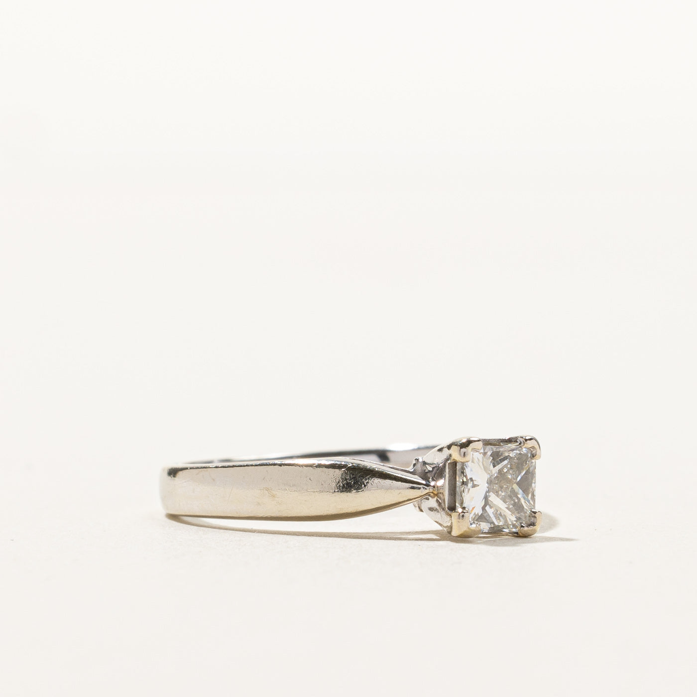 Solitaire Princess Diamond Ring | 0.52ct | SZ 6 |