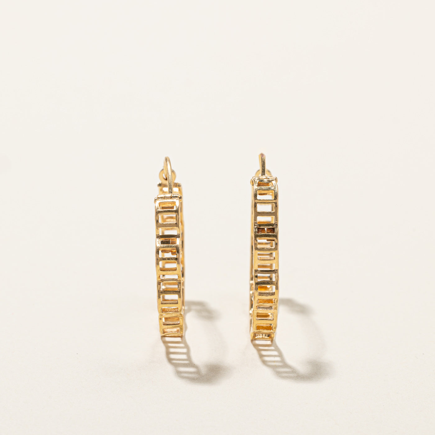 Textured Hoop Earrings