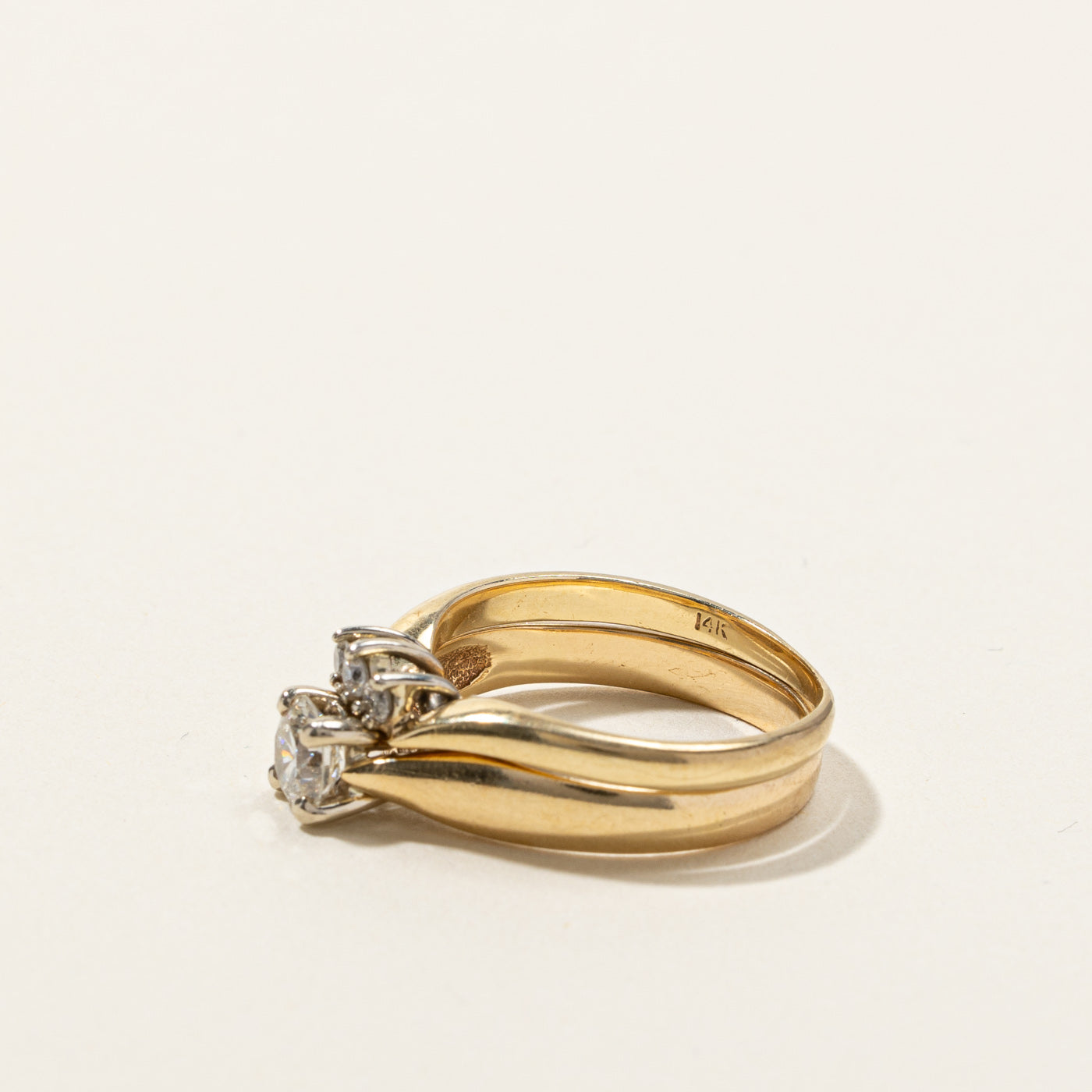 Diamond Engagement Ring Set | 0.59ctw | SZ 6.75 |