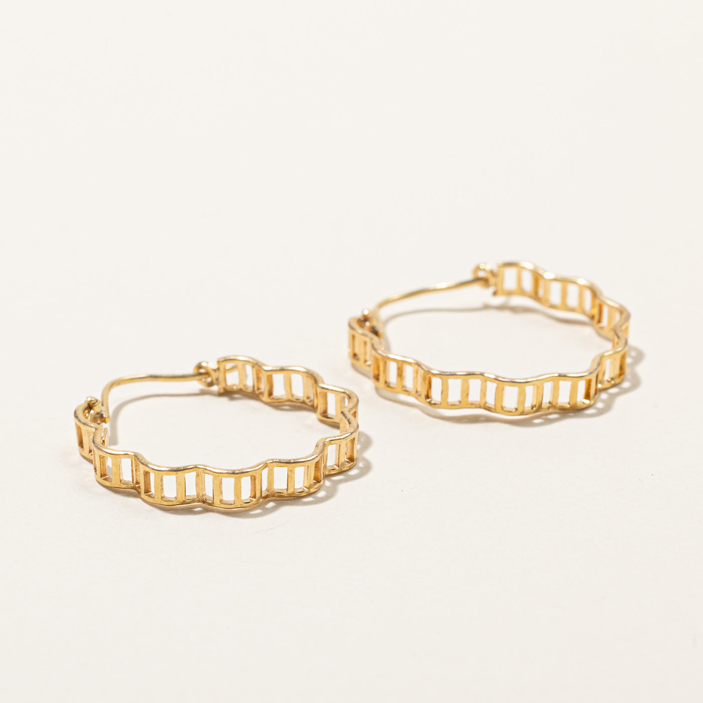 Textured Hoop Earrings