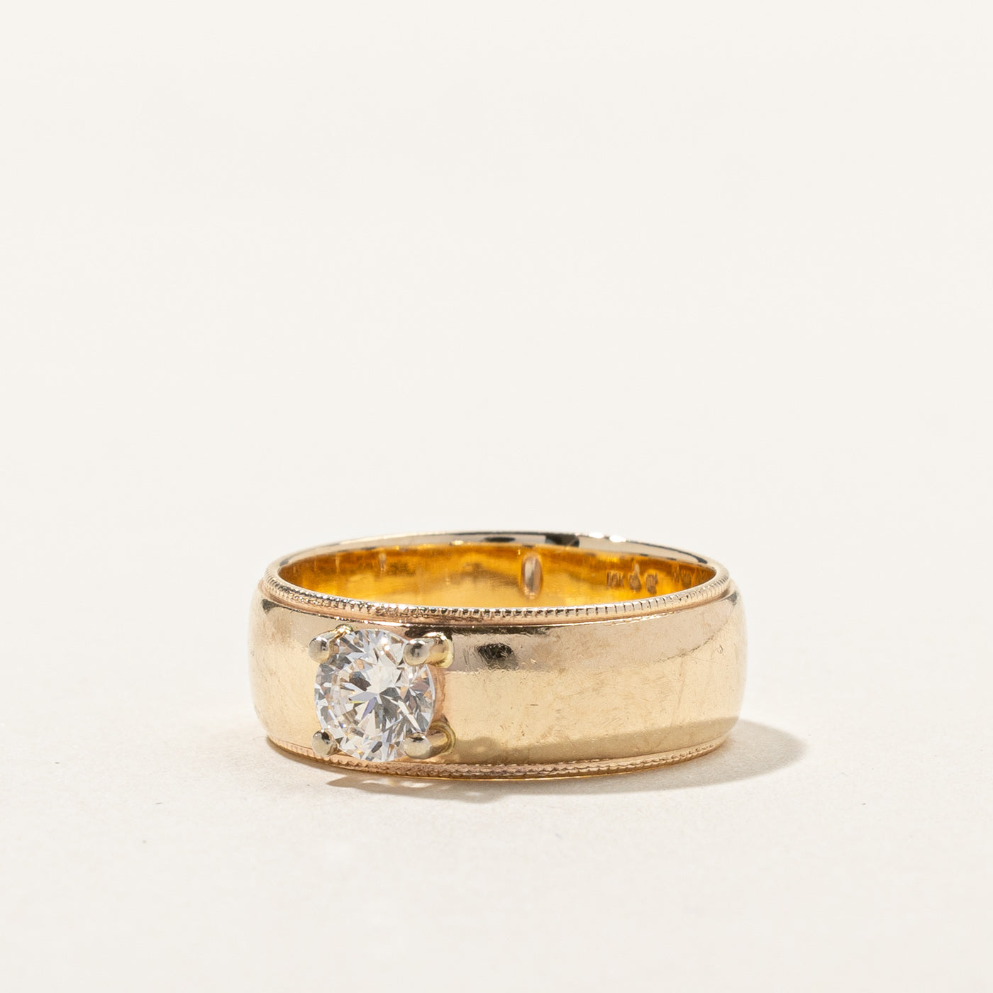 Vintage Canadian Solitaire Diamond Band | 0.57ct | SZ 7 |