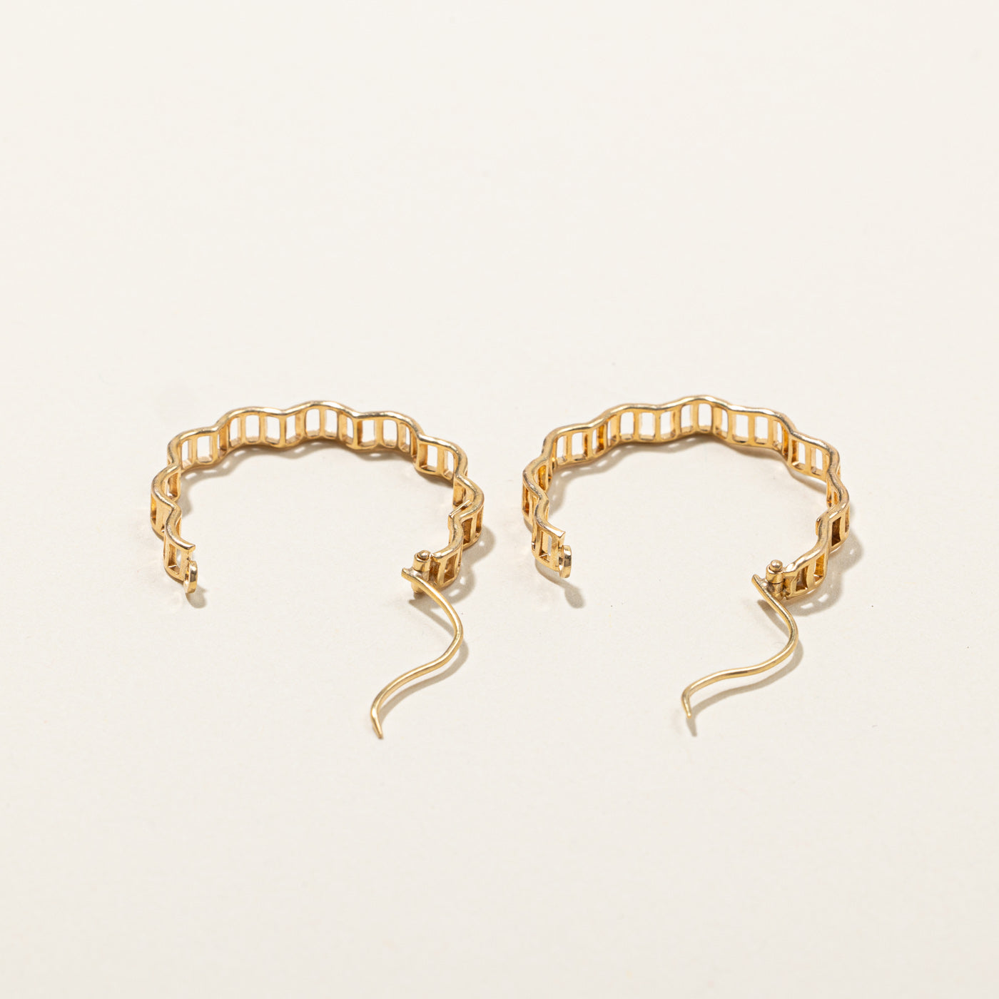 Textured Hoop Earrings