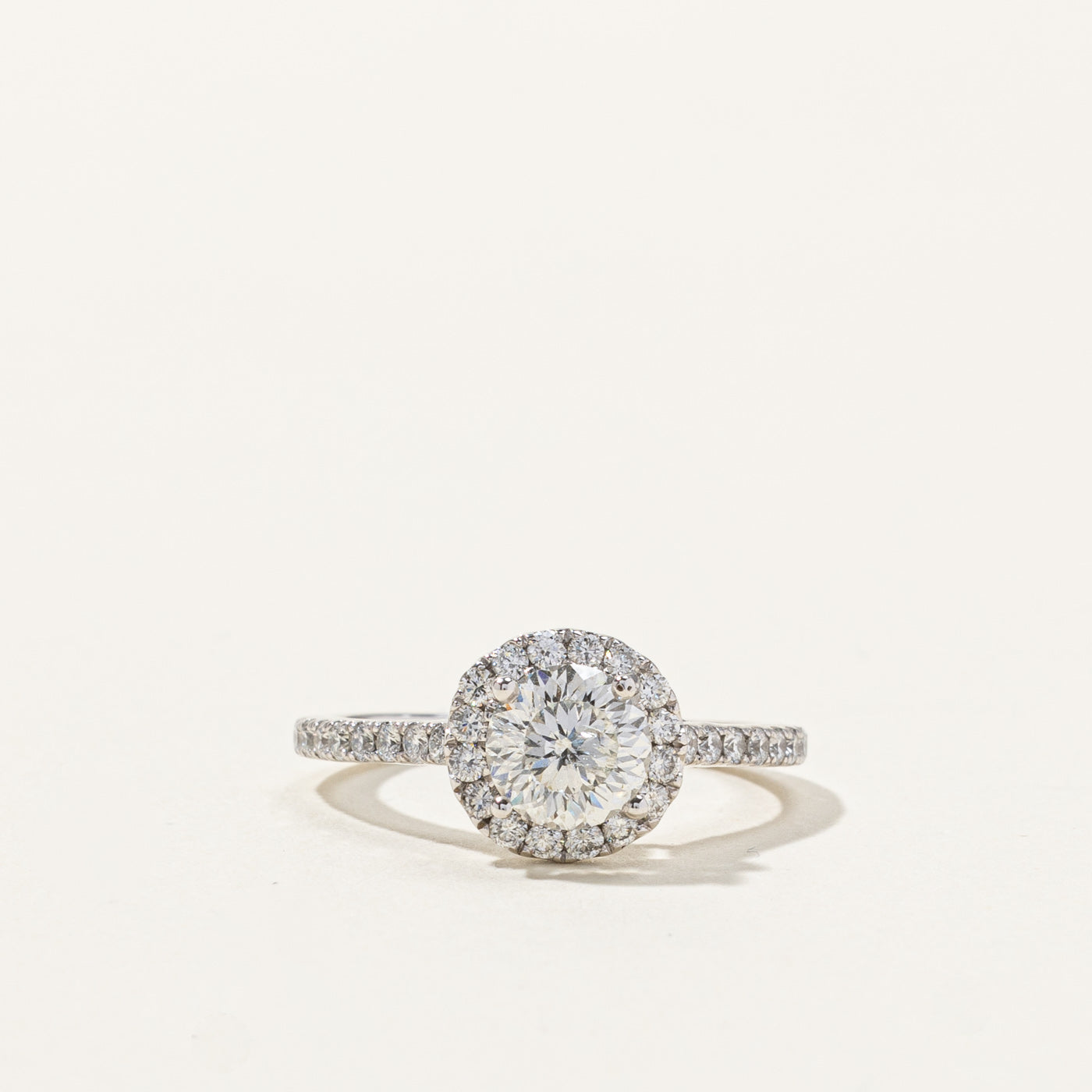 Halo Diamond Engagement Ring | 1.32ctw | SZ 5 |