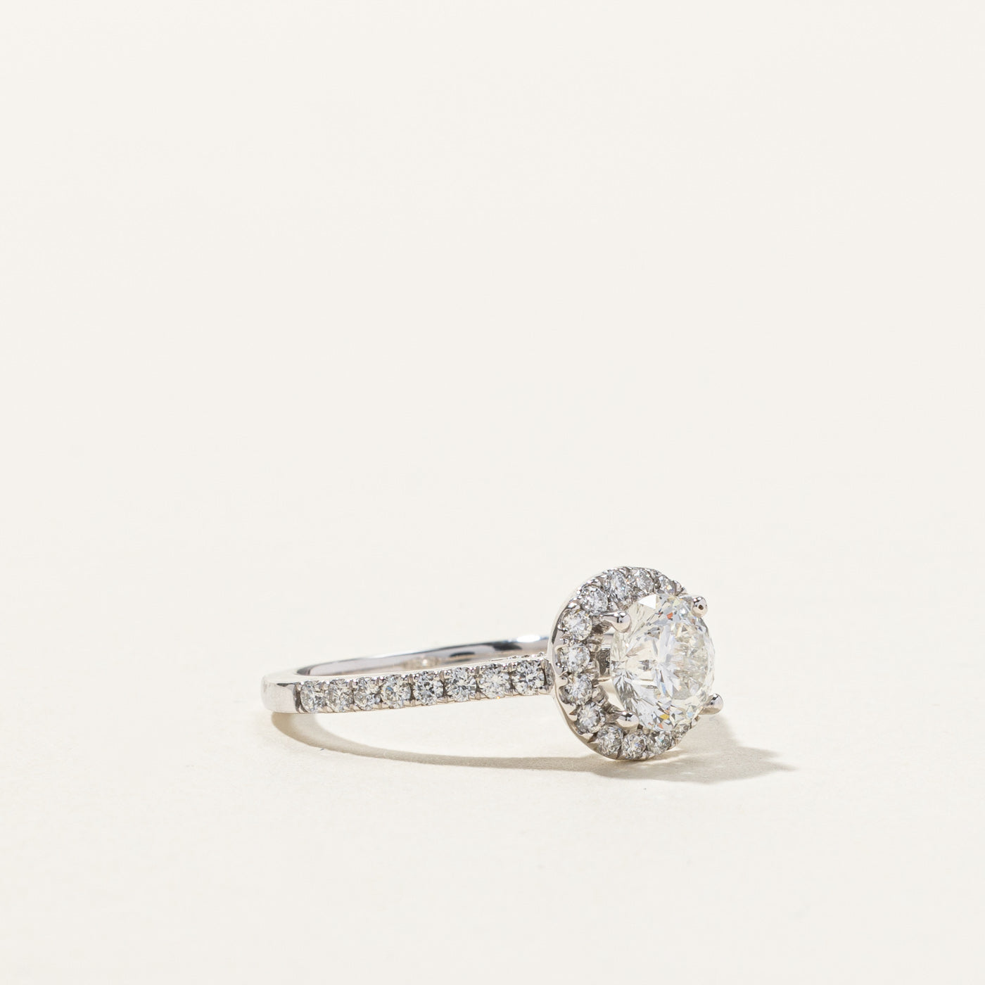 Halo Diamond Engagement Ring | 1.32ctw | SZ 5 |