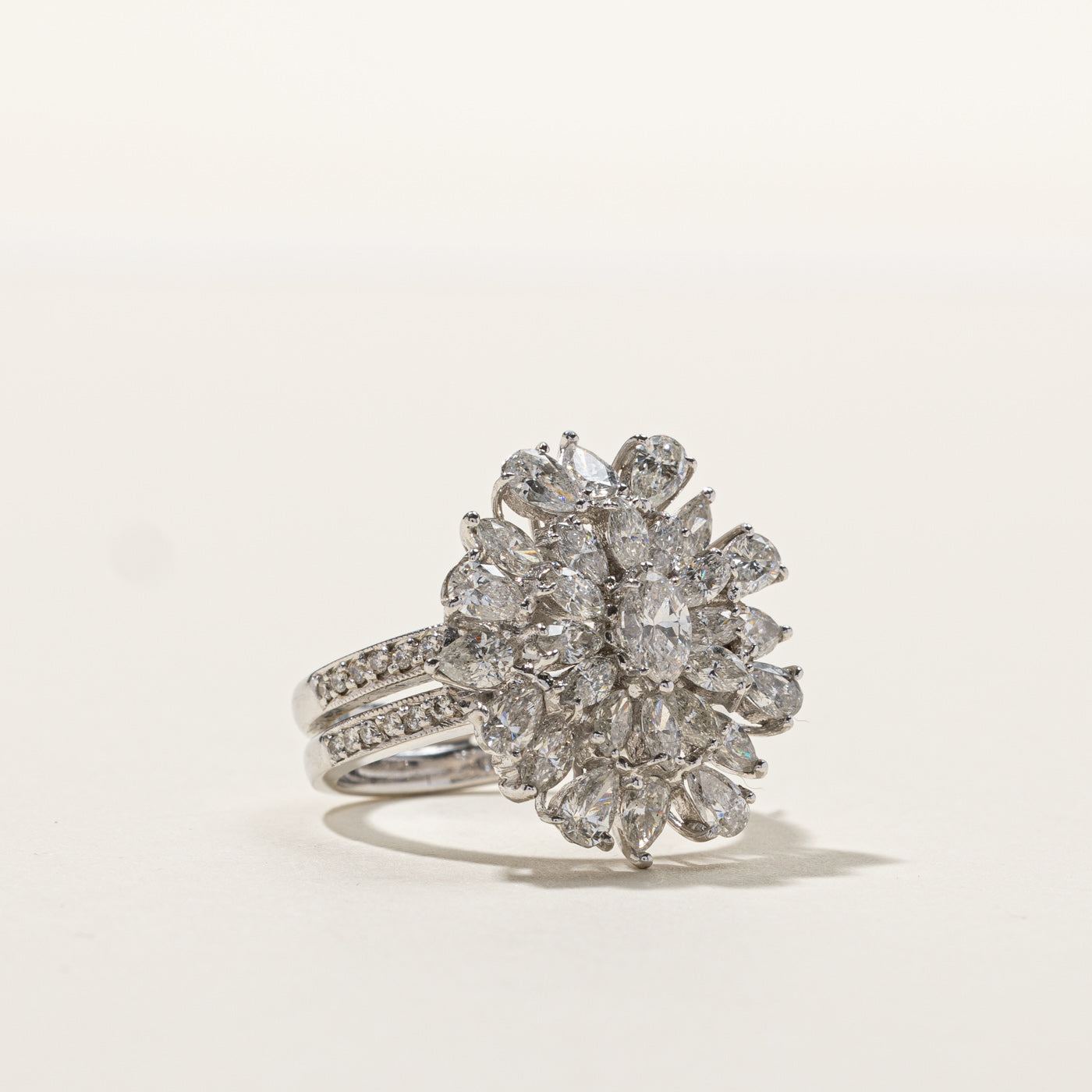 Cluster Set Diamond Ring | 3.80ctw | SZ 6 |