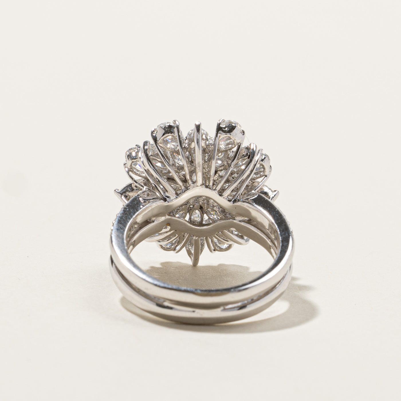 Cluster Set Diamond Ring | 3.80ctw | SZ 6 |