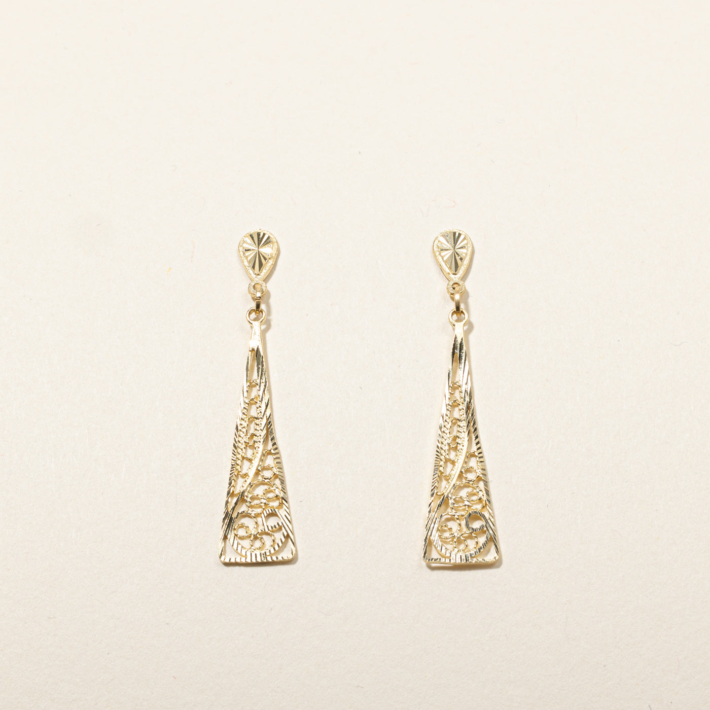 Textured Dangle Earrings