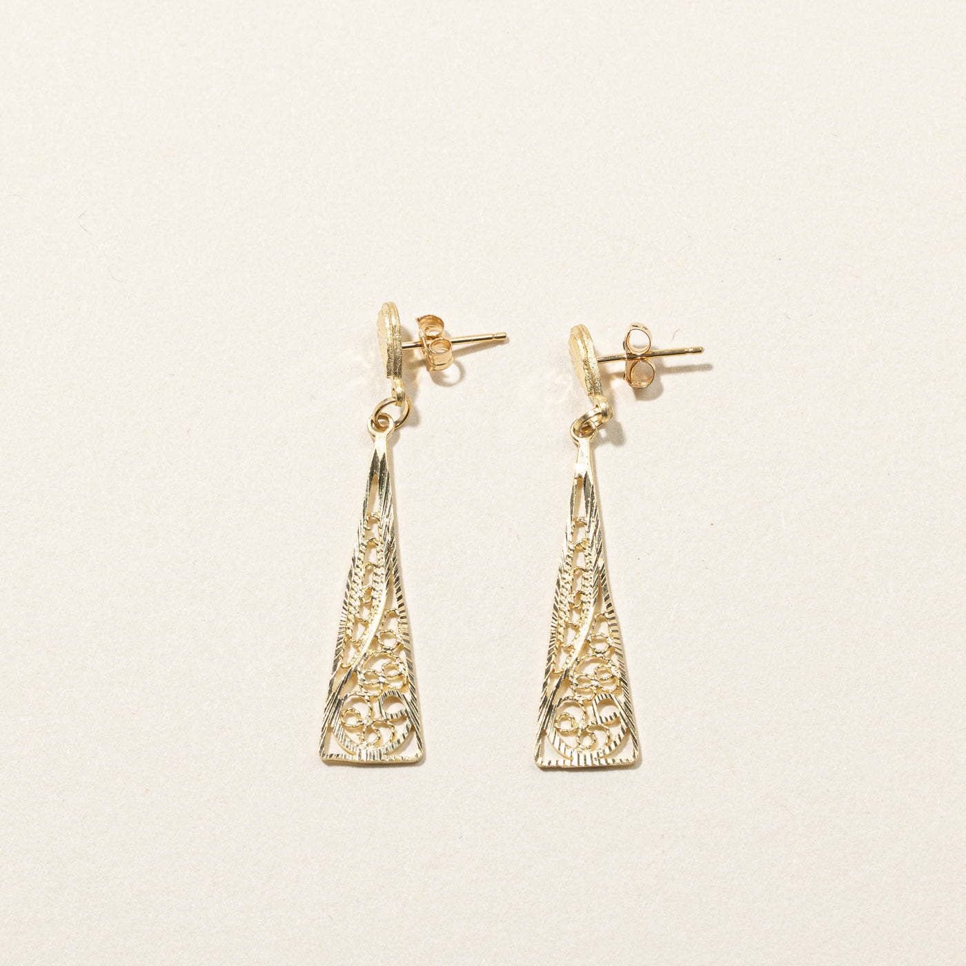 Textured Dangle Earrings