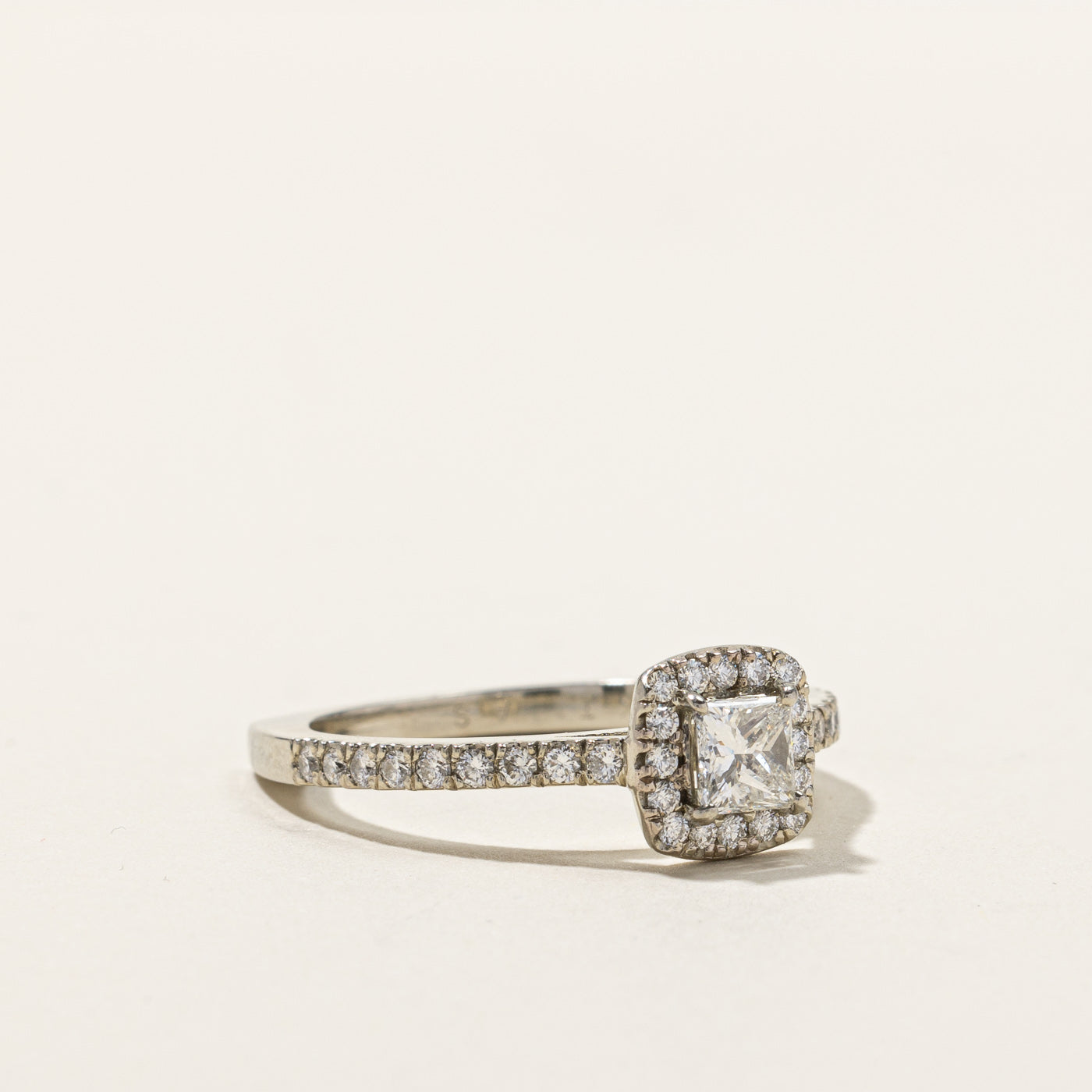 Halo Diamond Engagement Ring | 1.10ctw | SZ 10 |