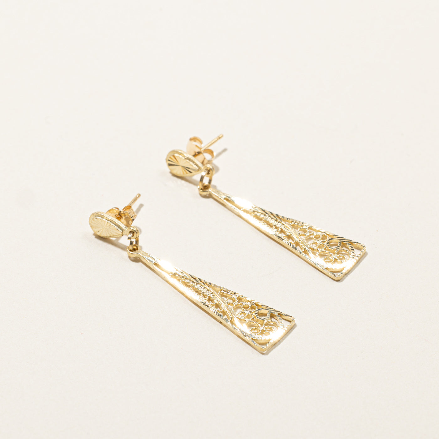 Textured Dangle Earrings
