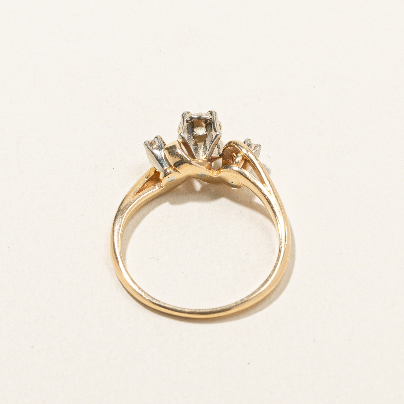 Three Stone Illusion Set Diamond Ring | 0.19ctw | SZ 7 |