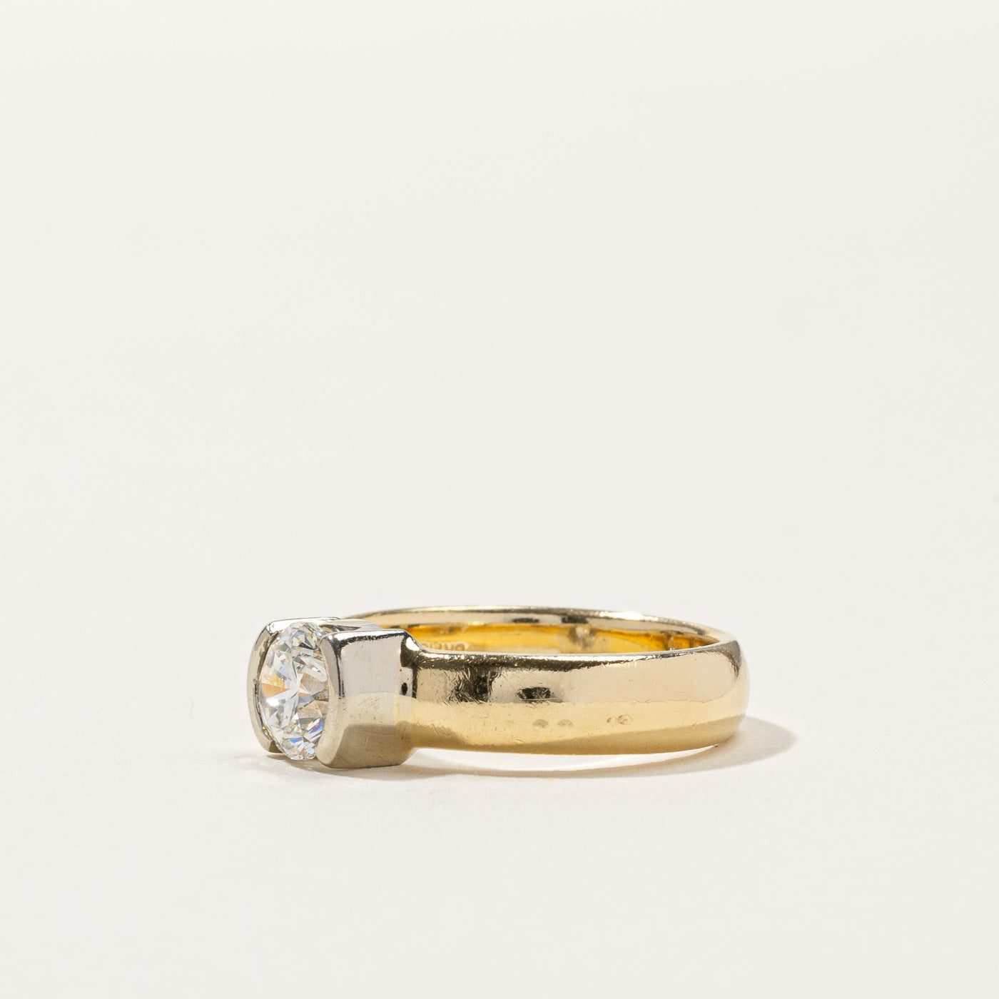 Semi Bezel Diamond Ring | 1.04ct SI1 H | SZ 7 |