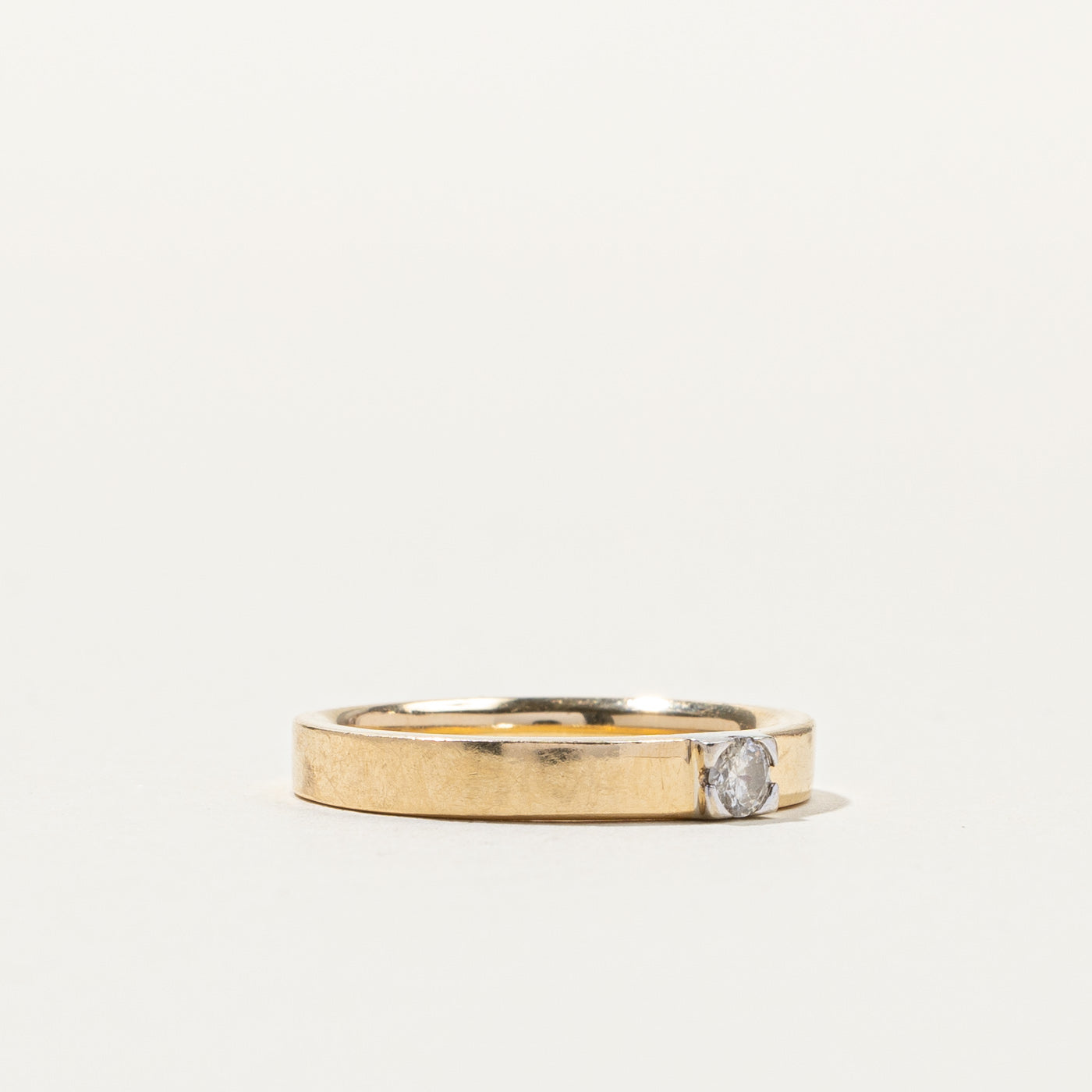 Solitaire Diamond Band | 0.08ct | SZ 4.75 |