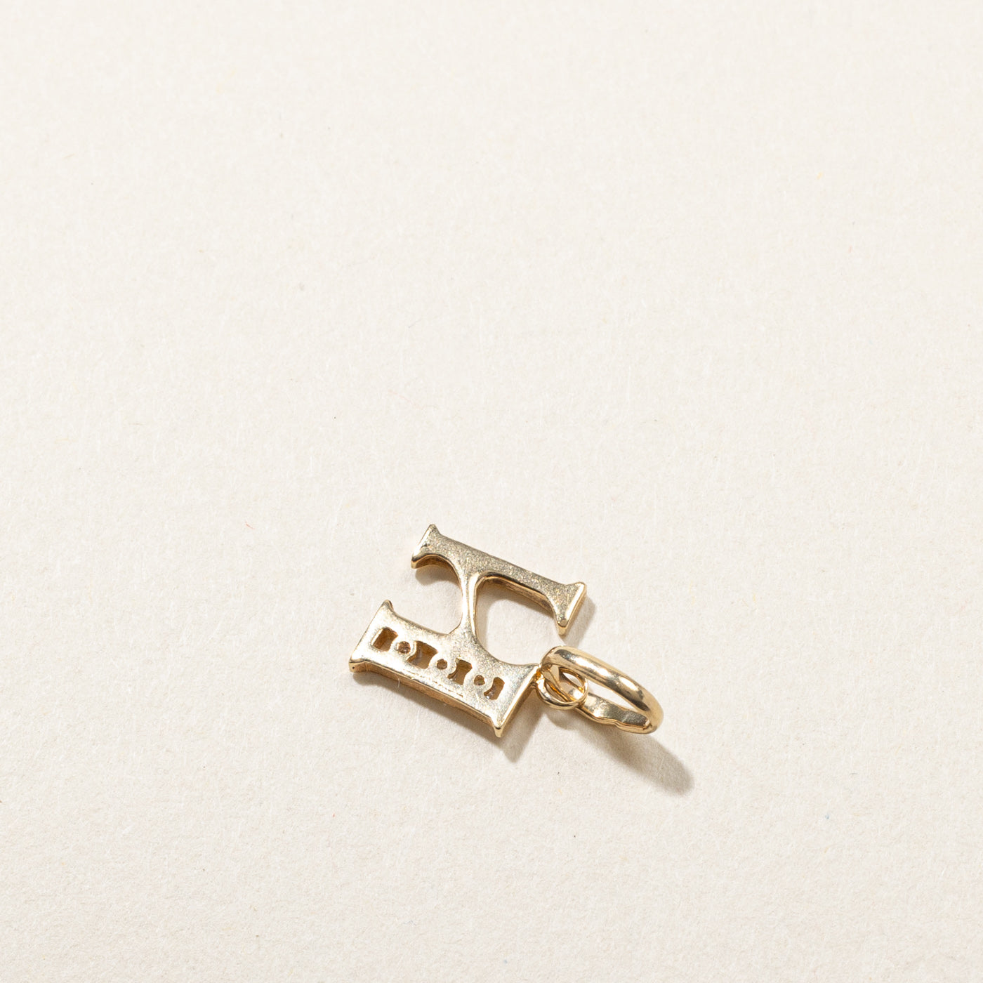 Diamond H Letter Pendant | 0.03ctw |