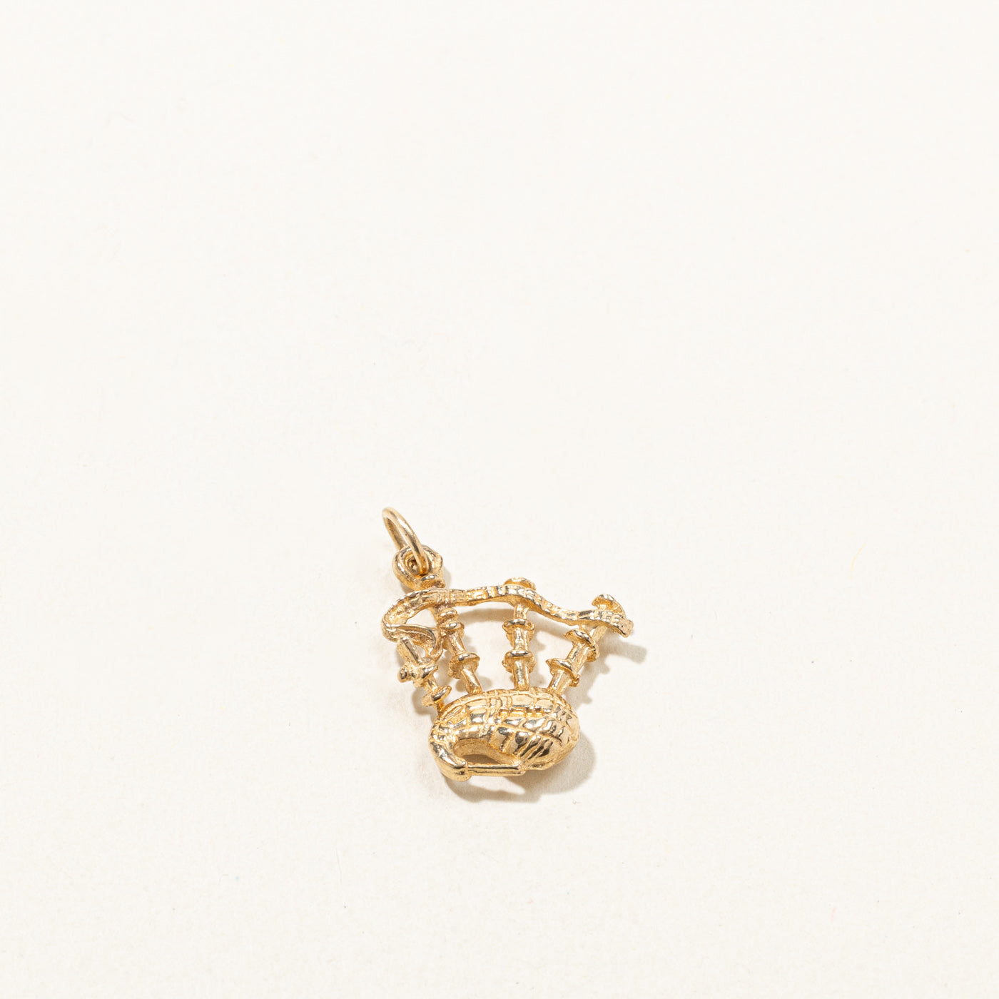 Gold Bagpipe Charm
