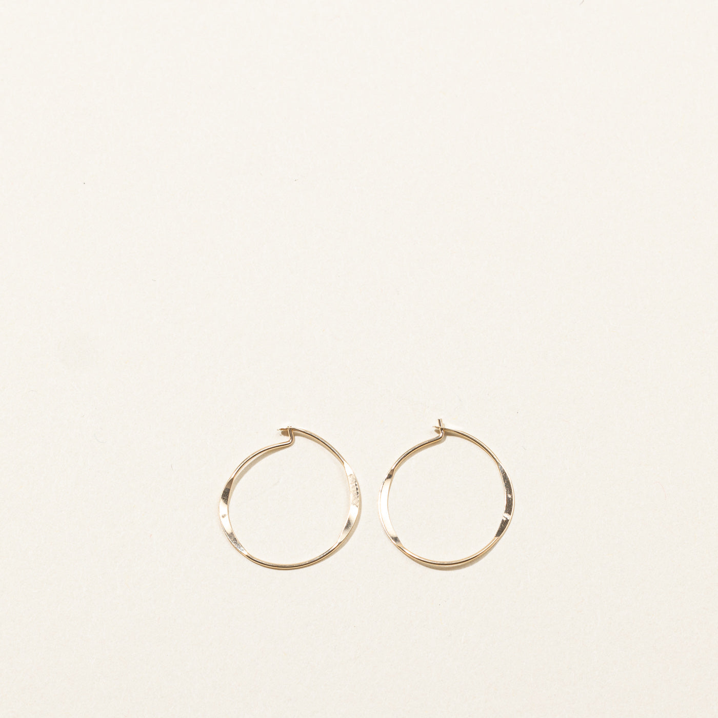 Plain Gold Thin Hoops
