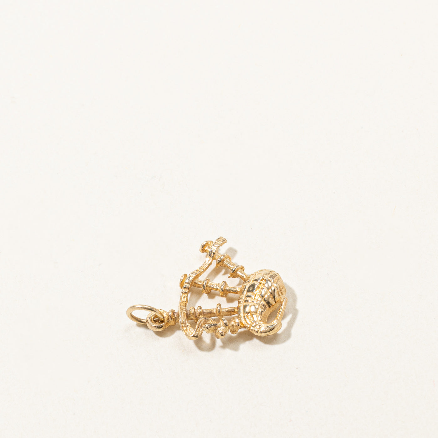 Gold Bagpipe Charm