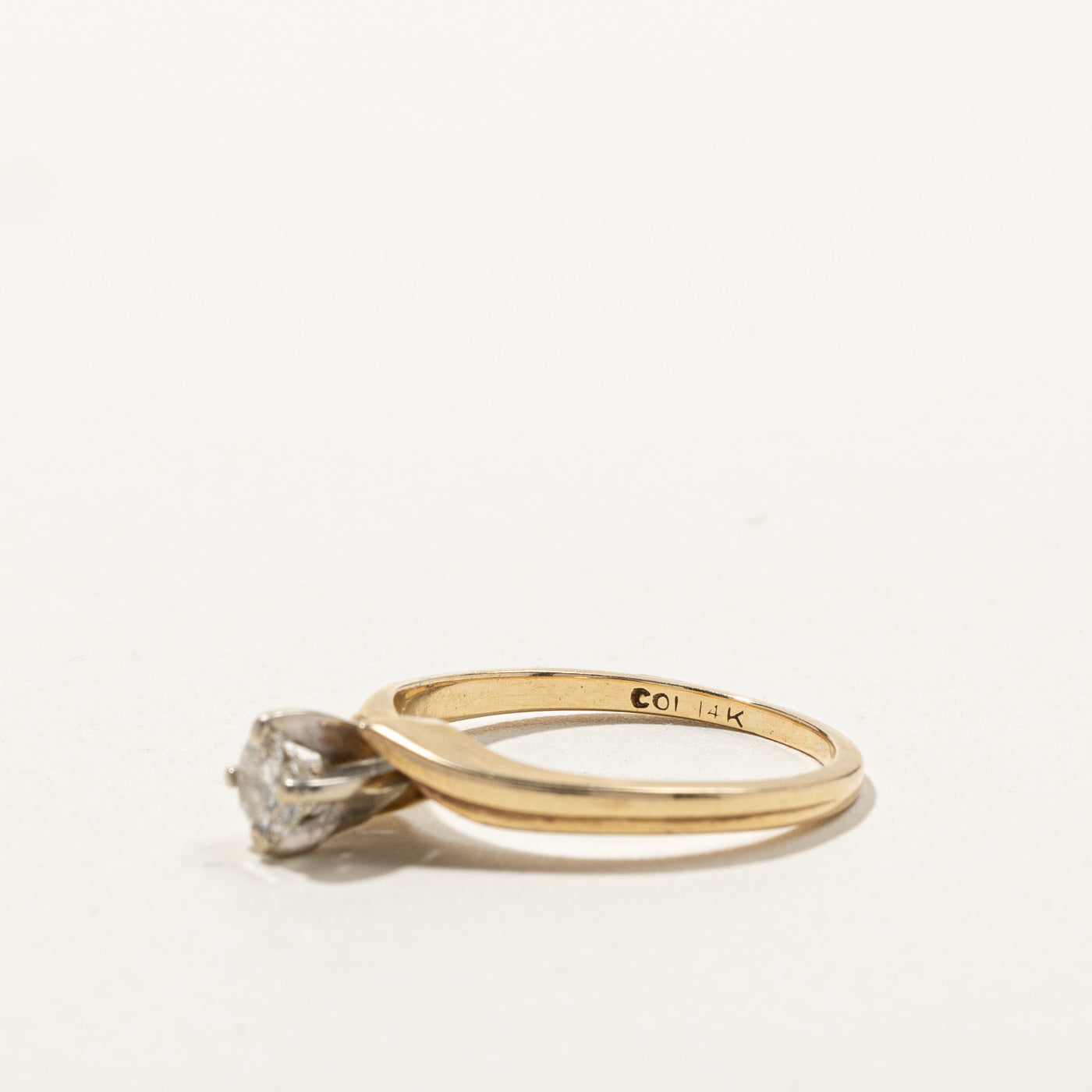 Solitaire Diamond Ring | 0.28ct | SZ 5.75 |