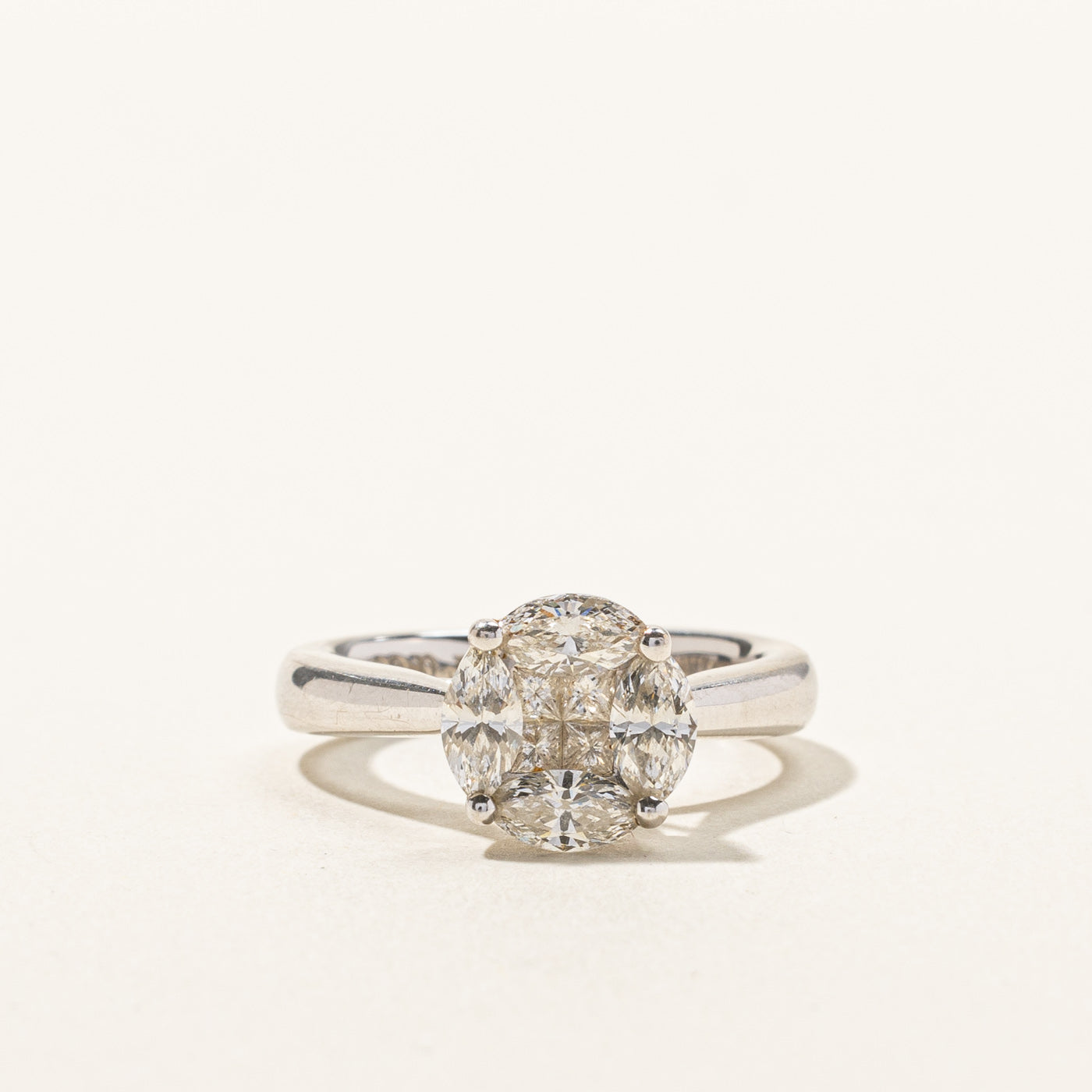 Cluster Set Diamond Ring | 1.12ctw | SZ 5.75 |