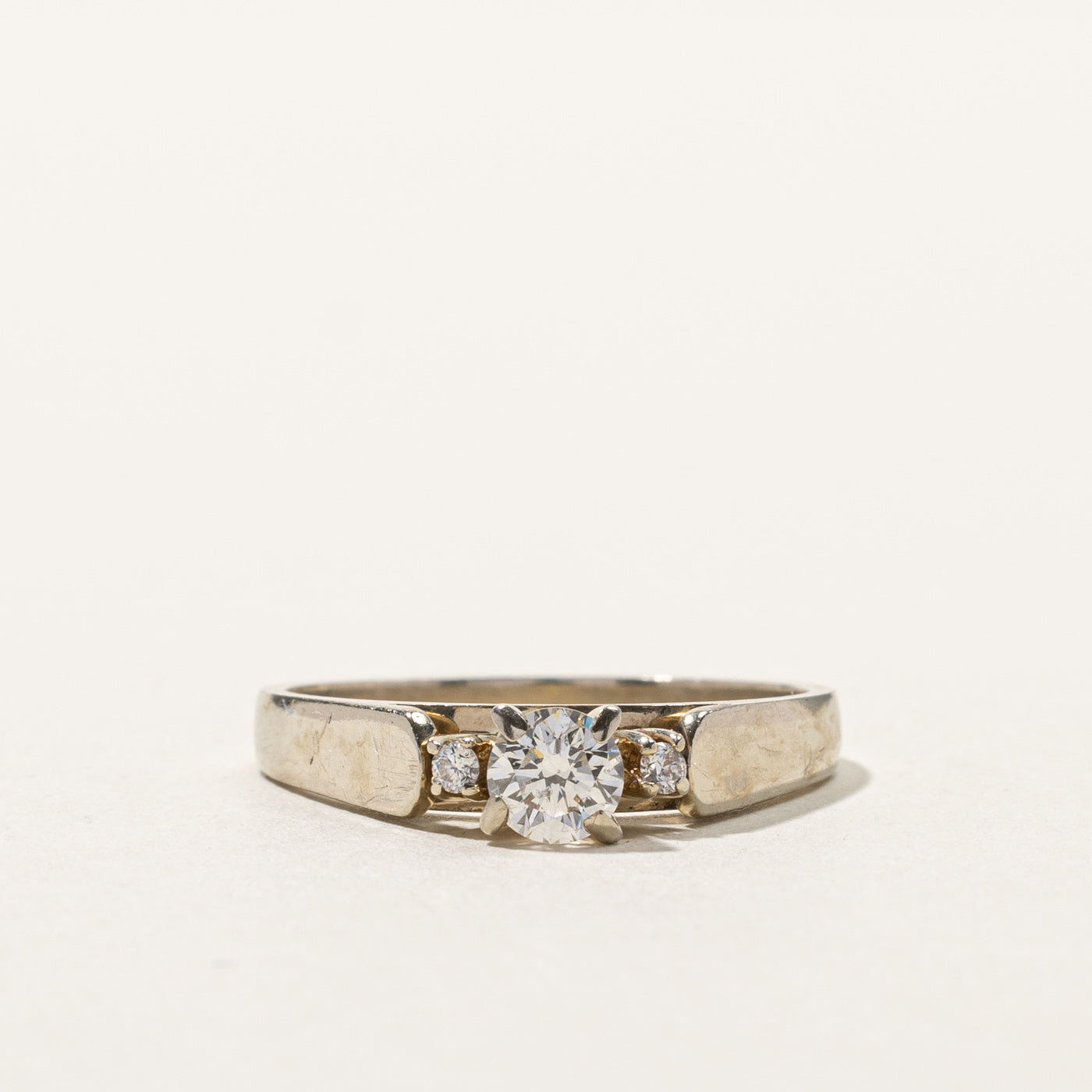 Three Stone Diamond Ring | 0.37ctw | SZ 7.25 |