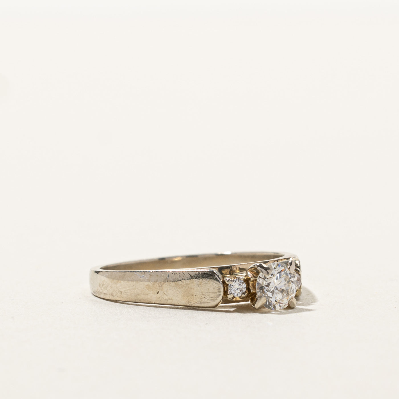 Three Stone Diamond Ring | 0.37ctw | SZ 7.25 |