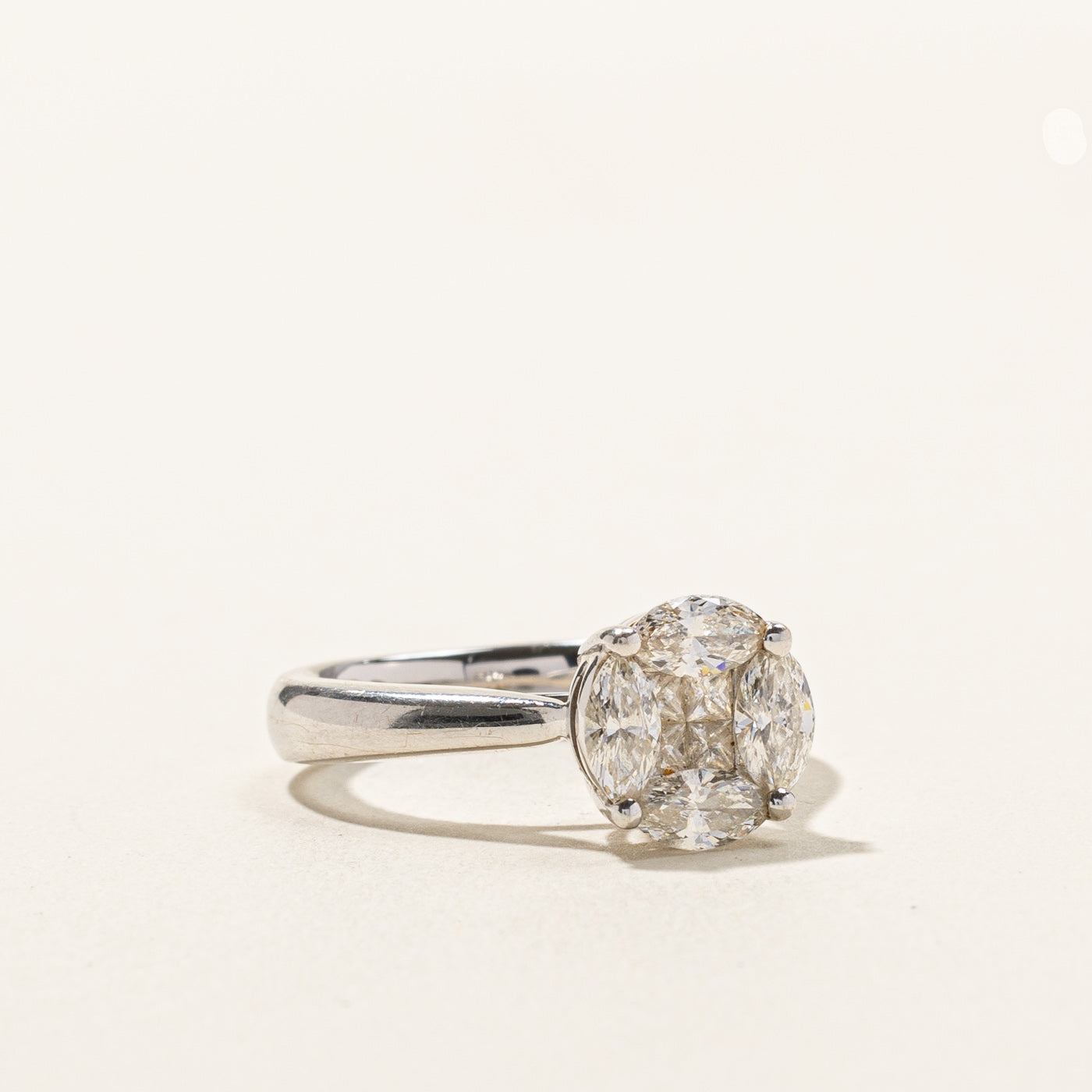 Cluster Set Diamond Ring | 1.12ctw | SZ 5.75 |