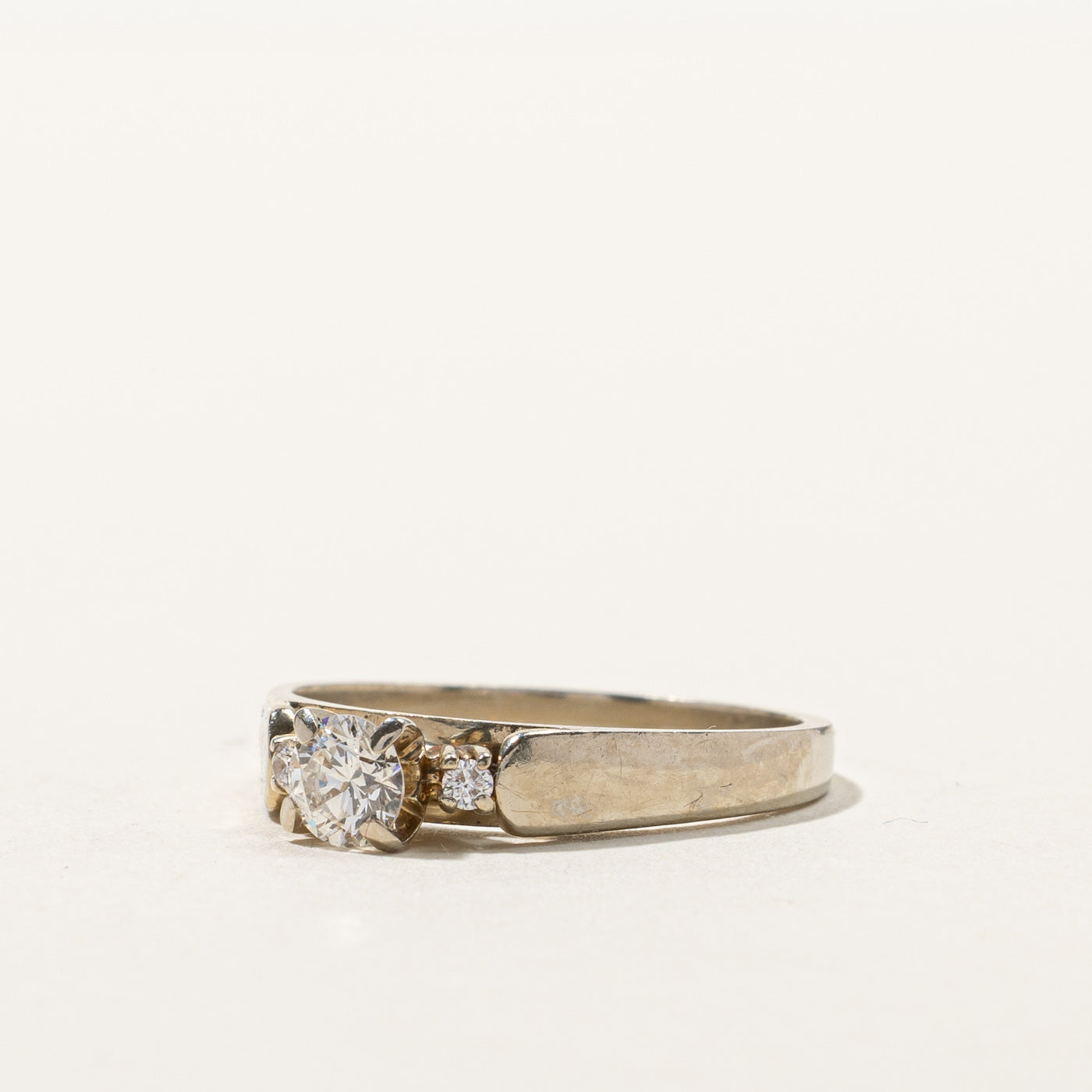 Three Stone Diamond Ring | 0.37ctw | SZ 7.25 |