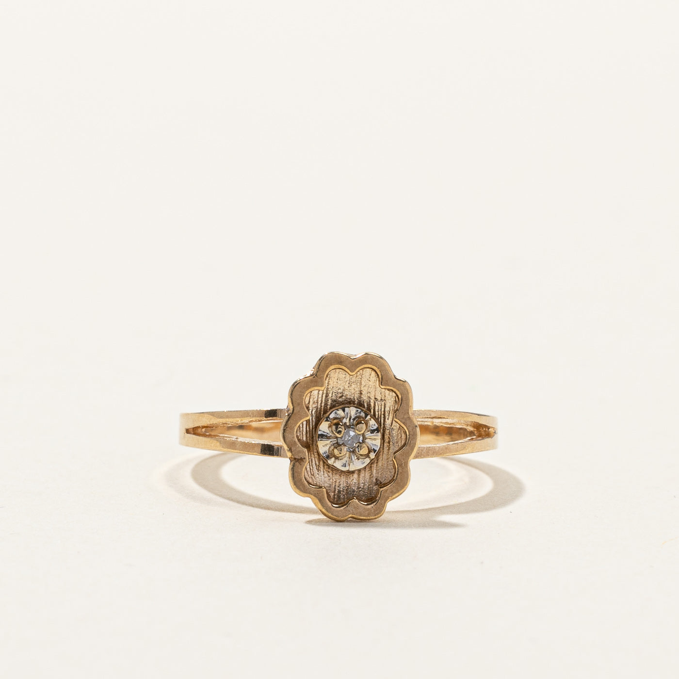 Solitaire Diamond Ring | 0.01ct | SZ 6.25 |