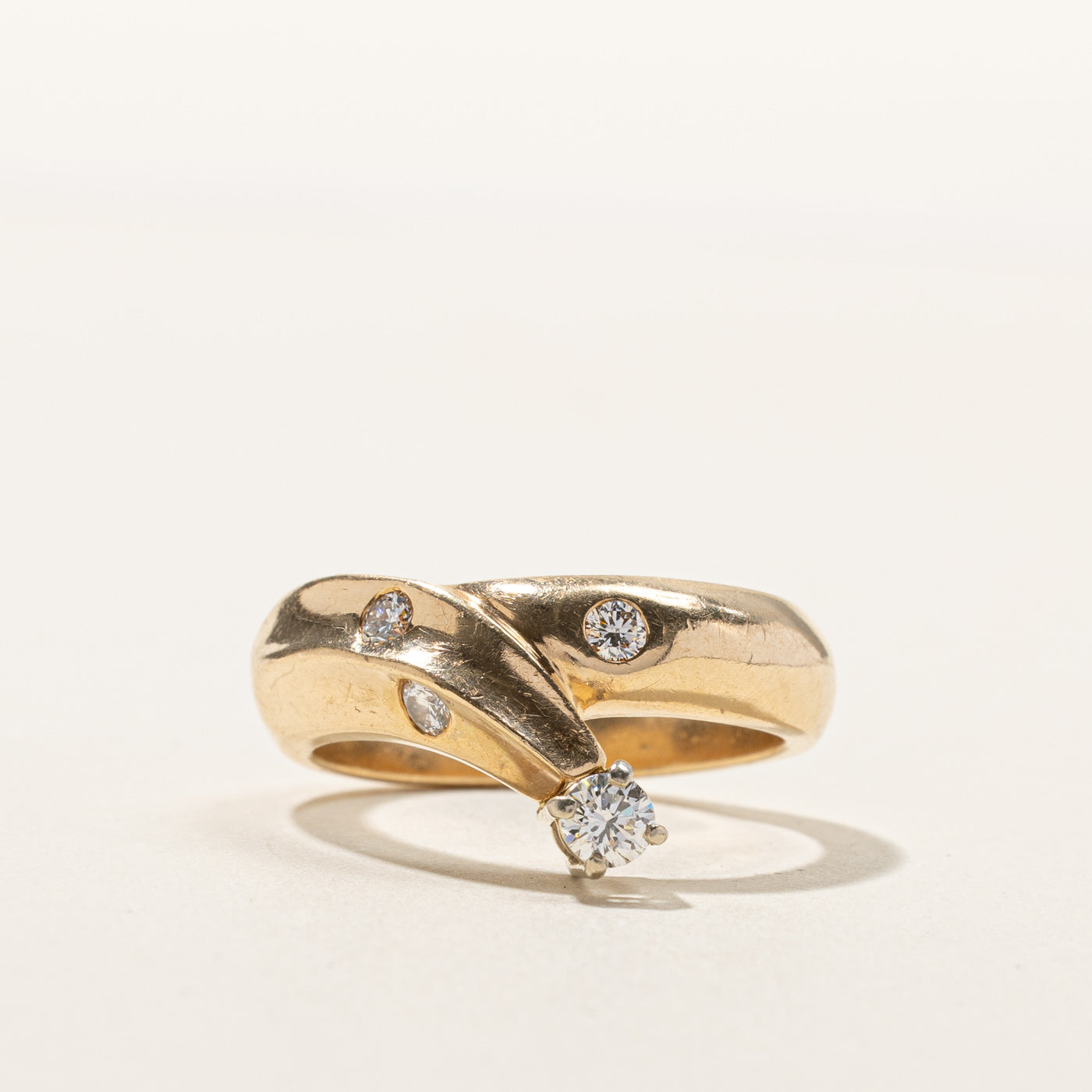 Bypass Diamond Ring | 0.36ctw | SZ 9 |
