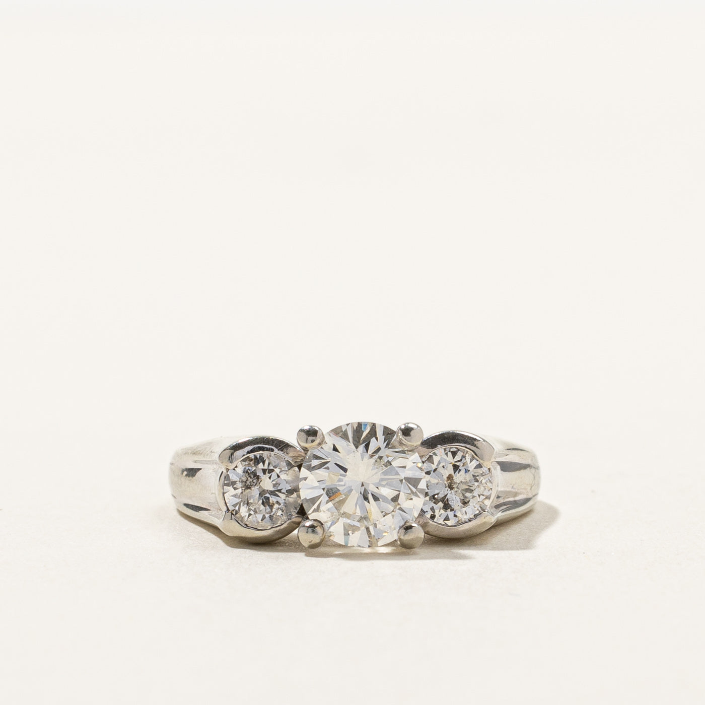 Three Stone Diamond Engagement Ring | 1.46ctw | SZ 6 |