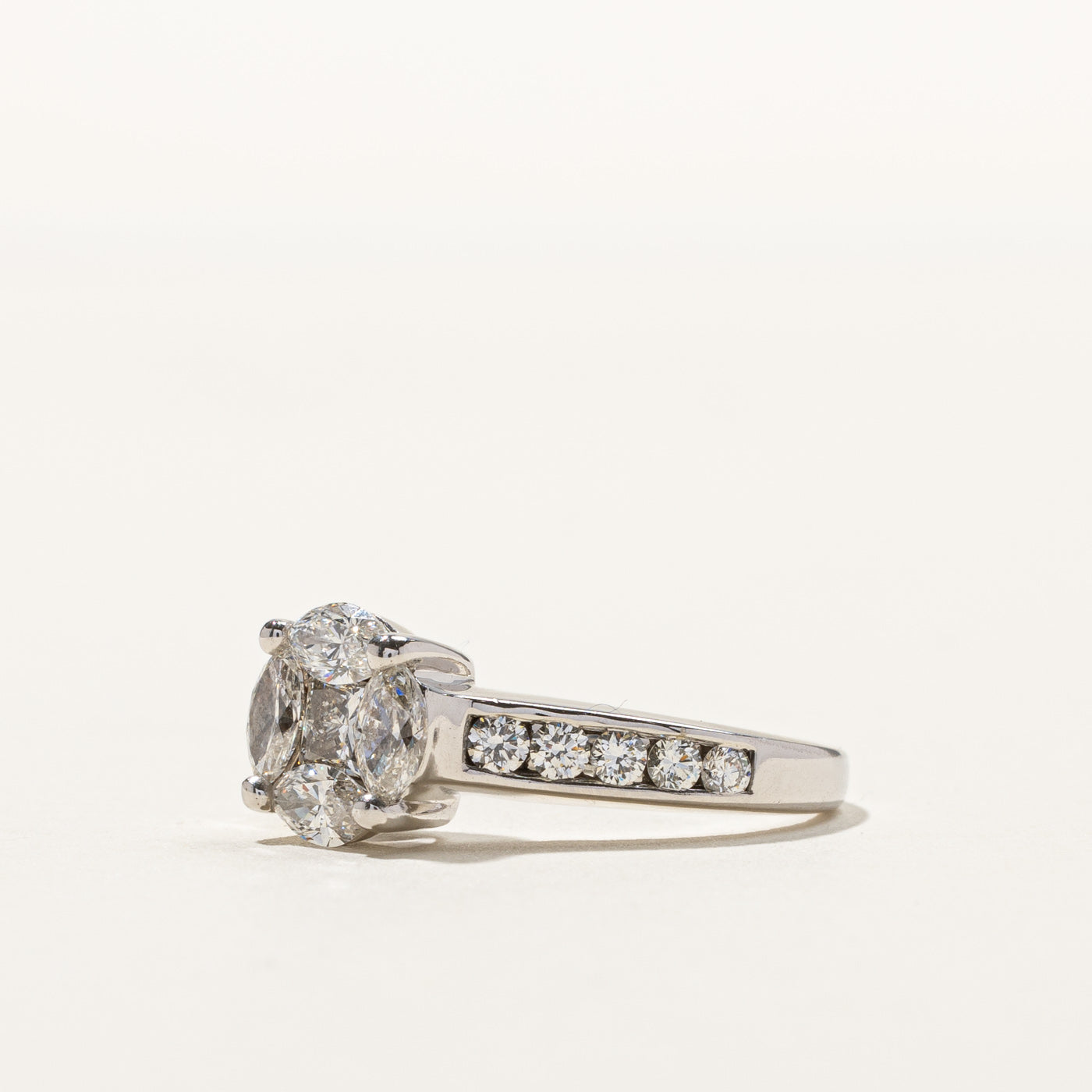 Cluster Set Diamond Ring | 1.37ctw | SZ 6.25 |